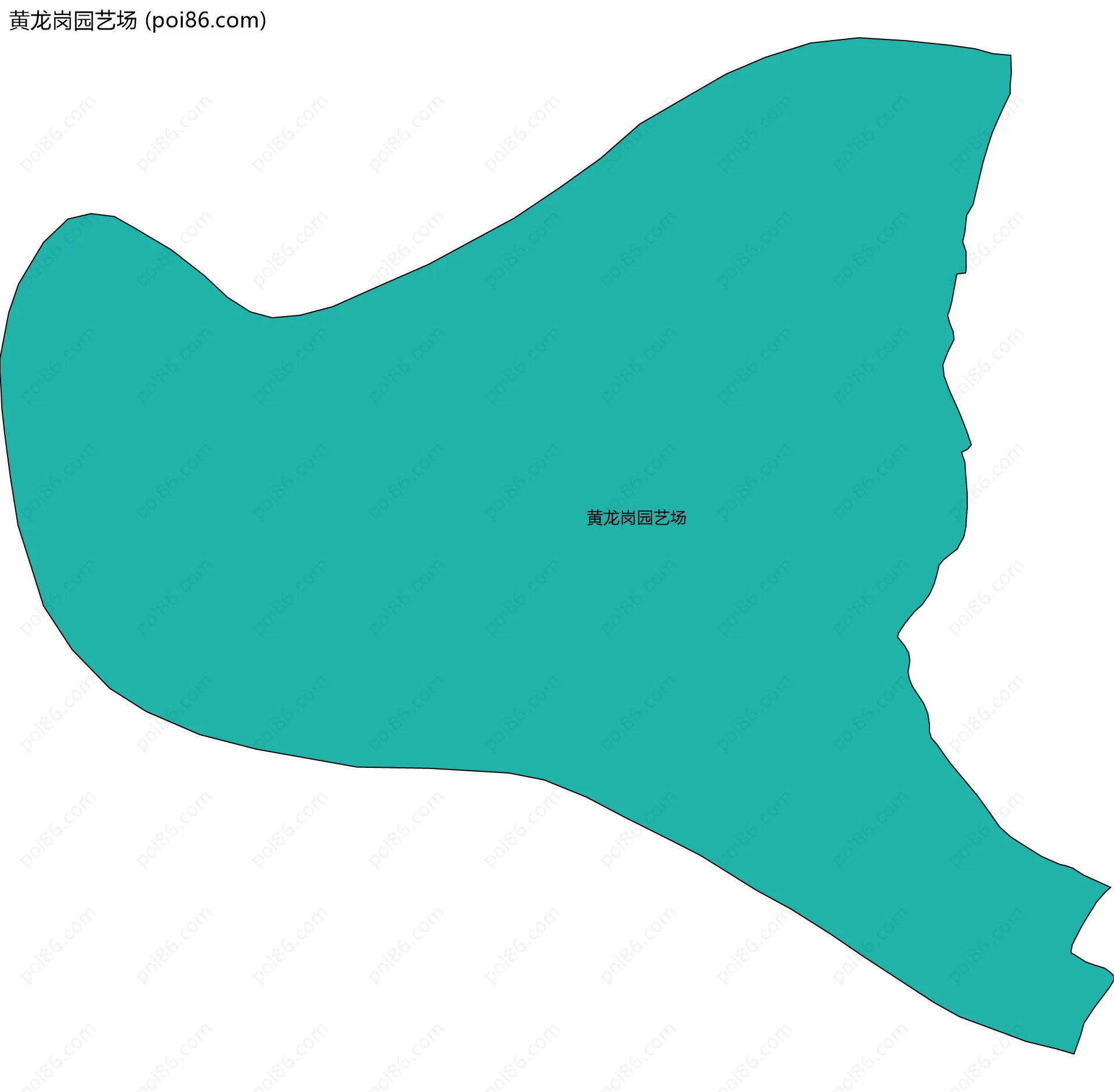 黄龙岗园艺场边界地图