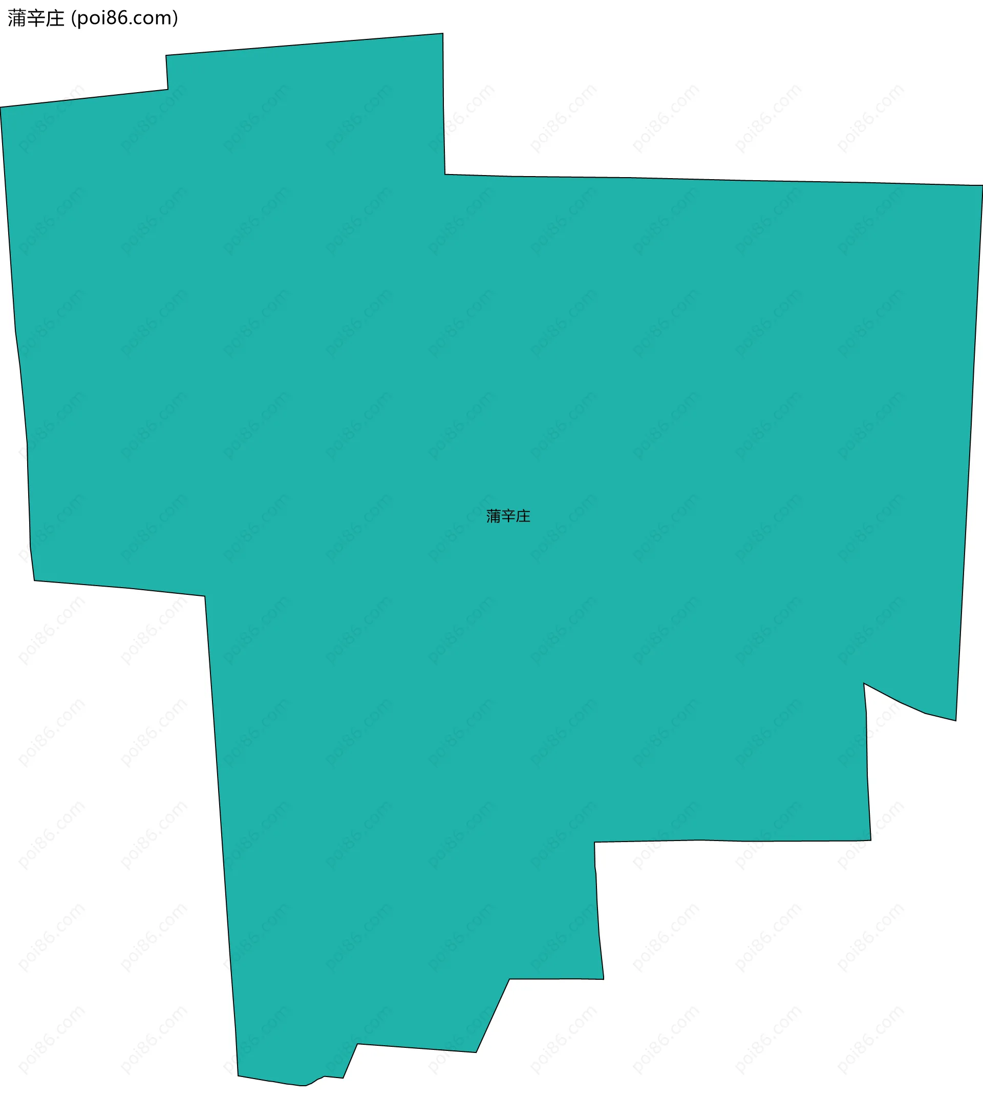 蒲辛庄边界地图