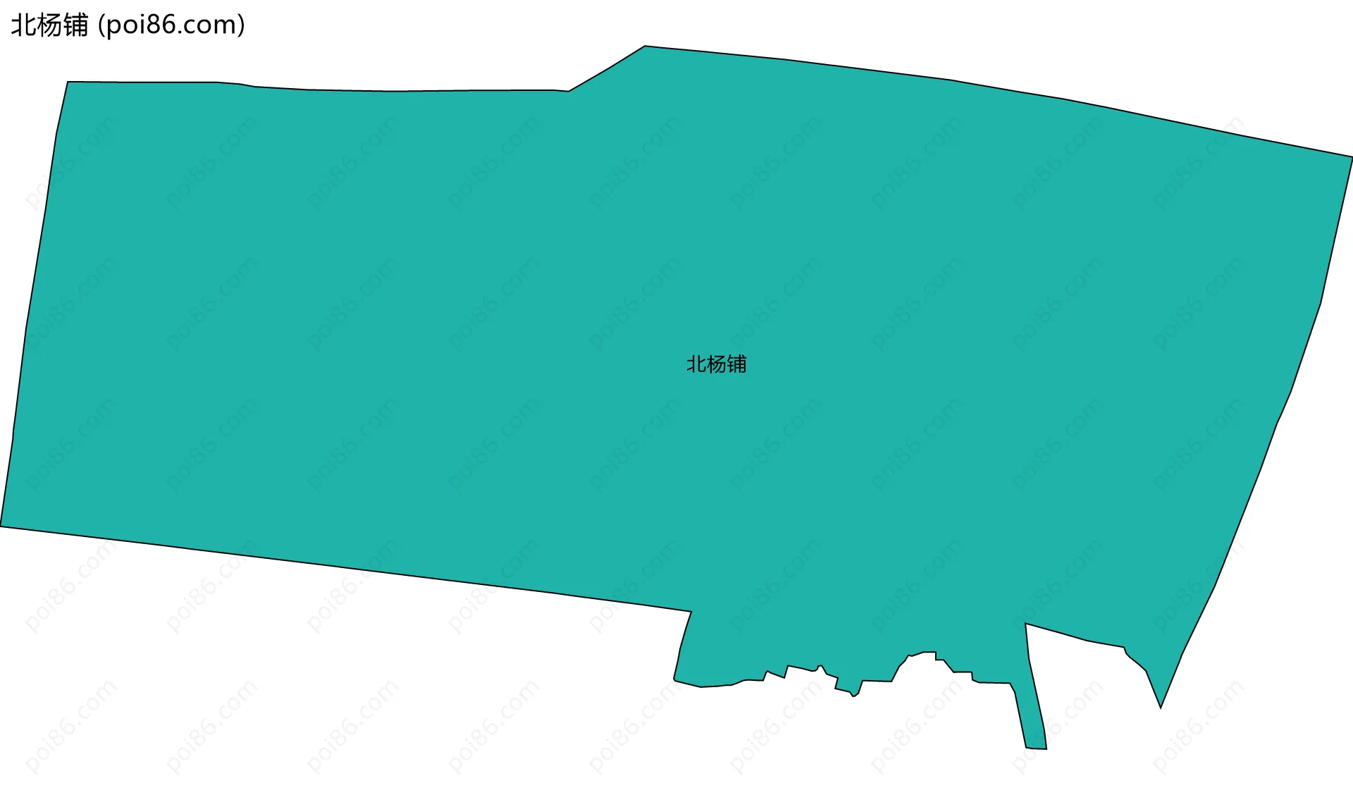 北杨铺边界地图