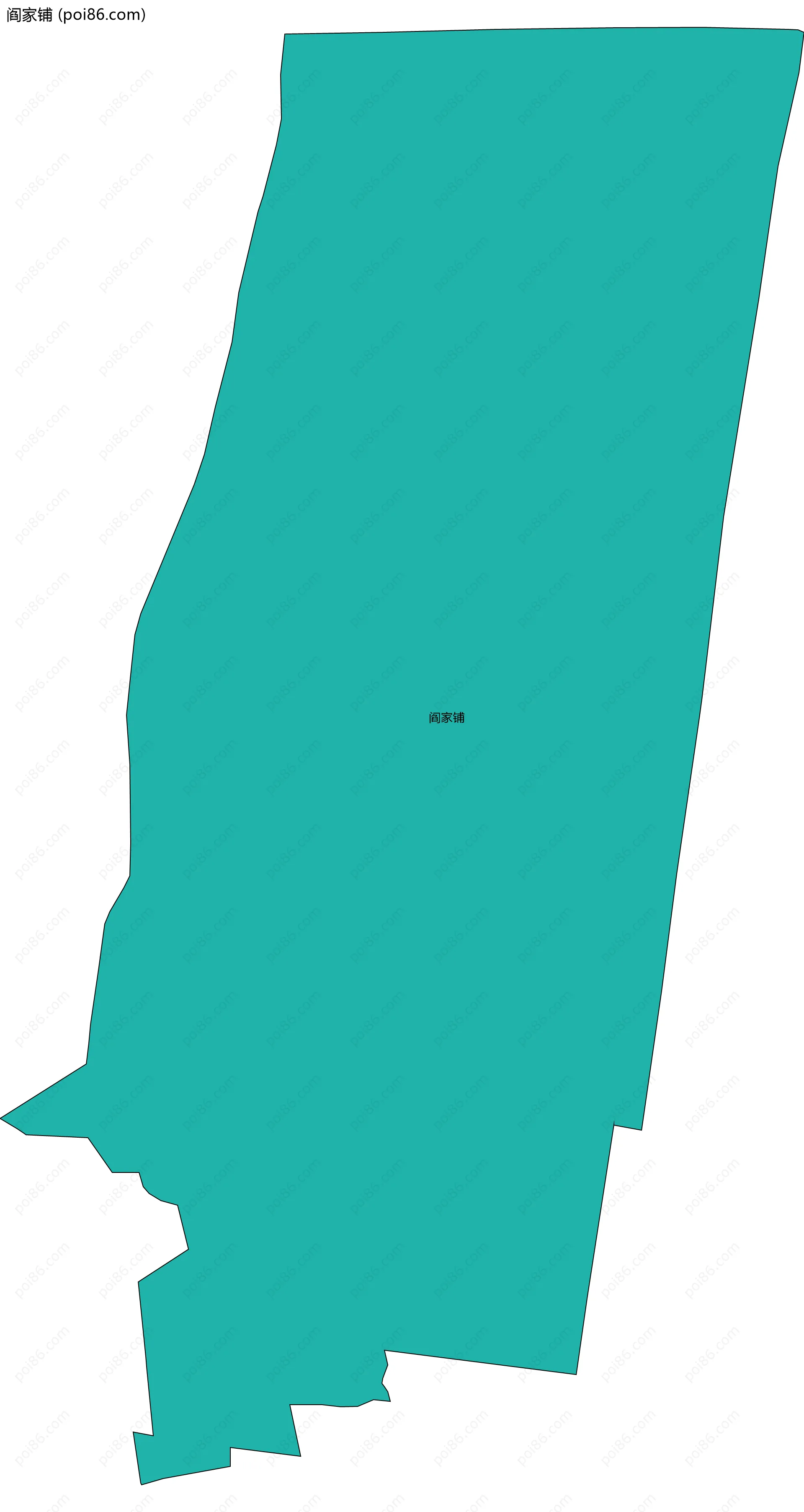 阎家铺边界地图