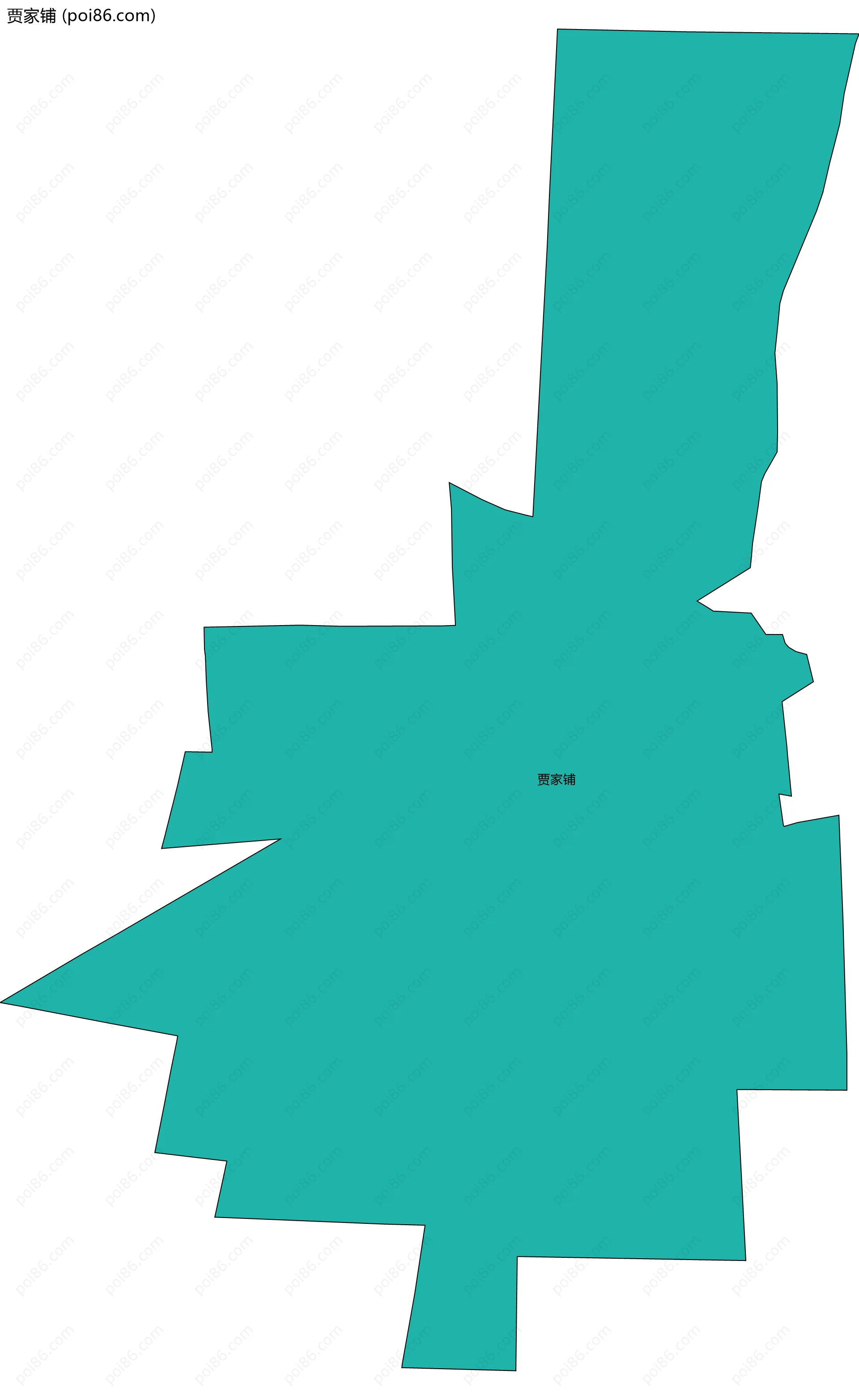 贾家铺边界地图