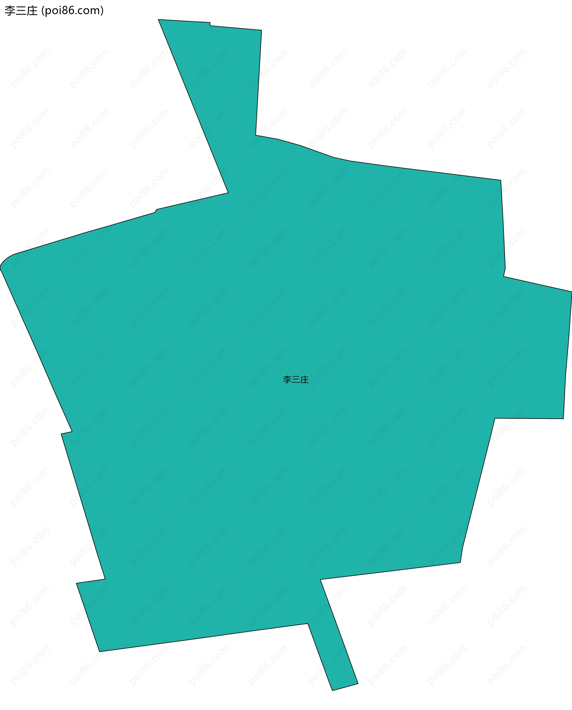 李三庄边界地图