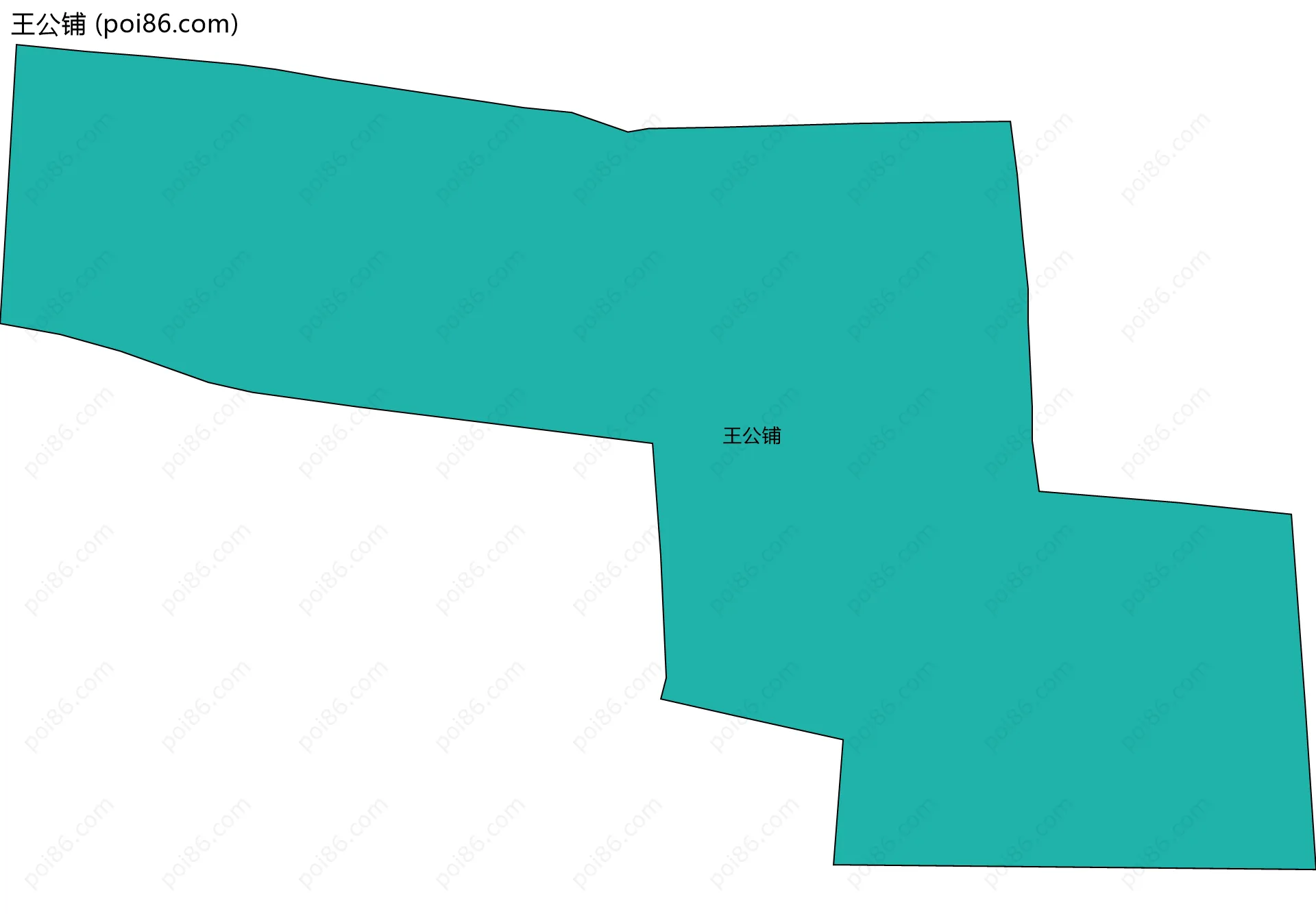 王公铺边界地图
