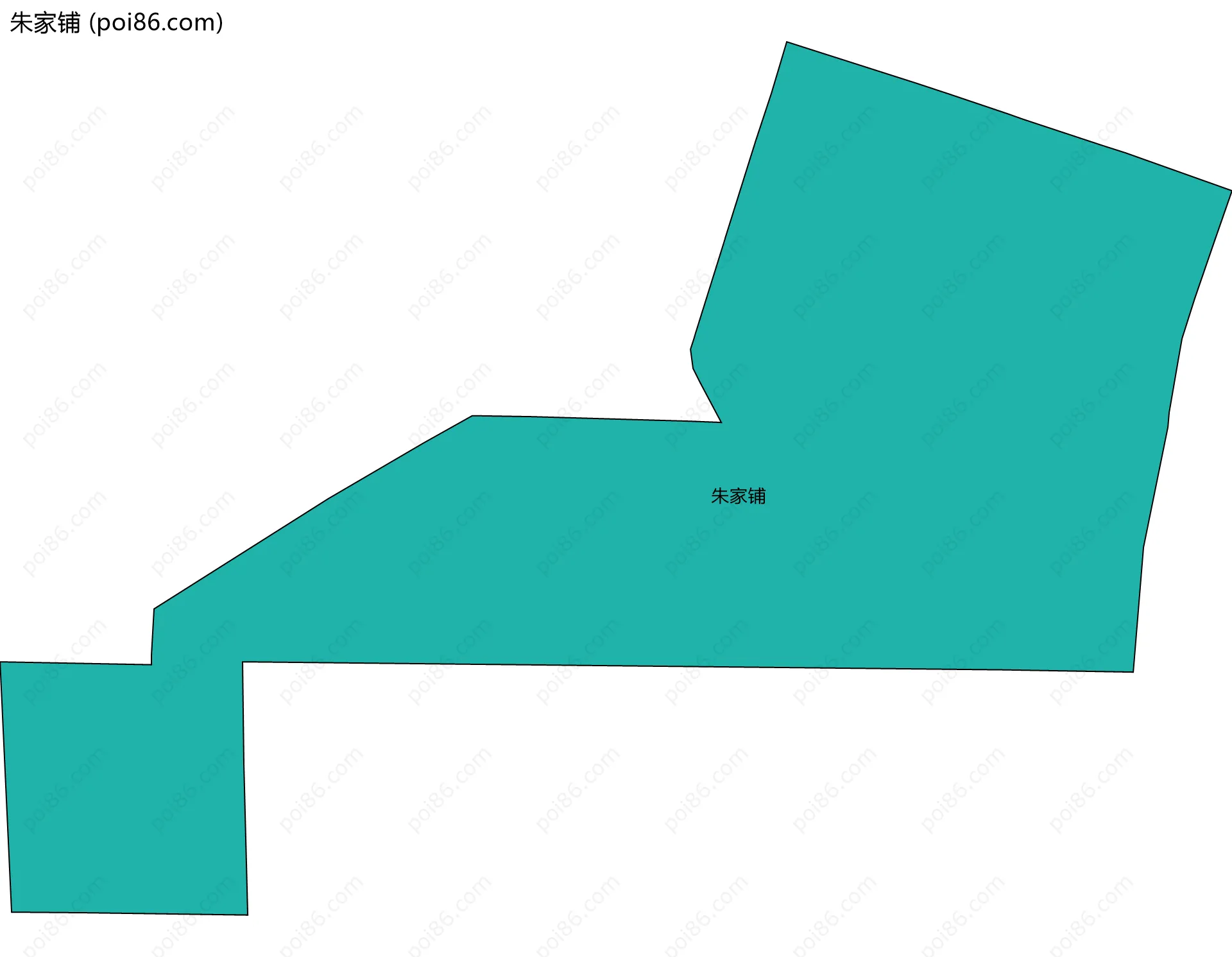 朱家铺边界地图