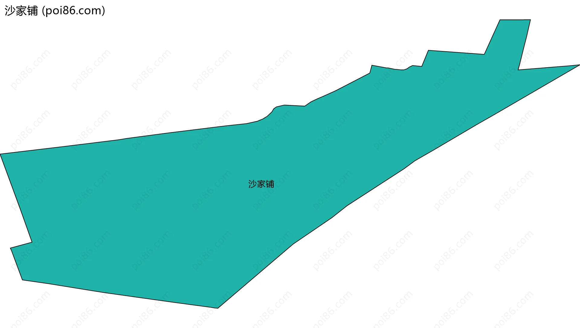 沙家铺边界地图