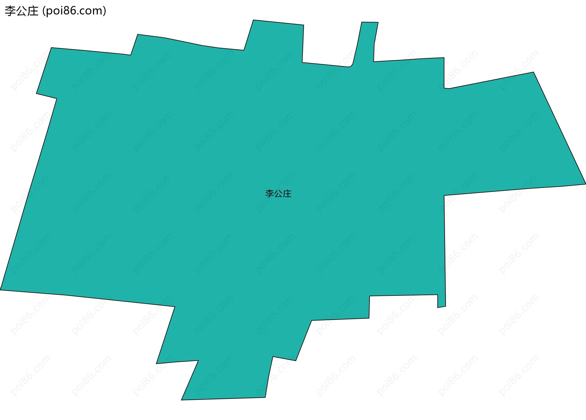 李公庄边界地图