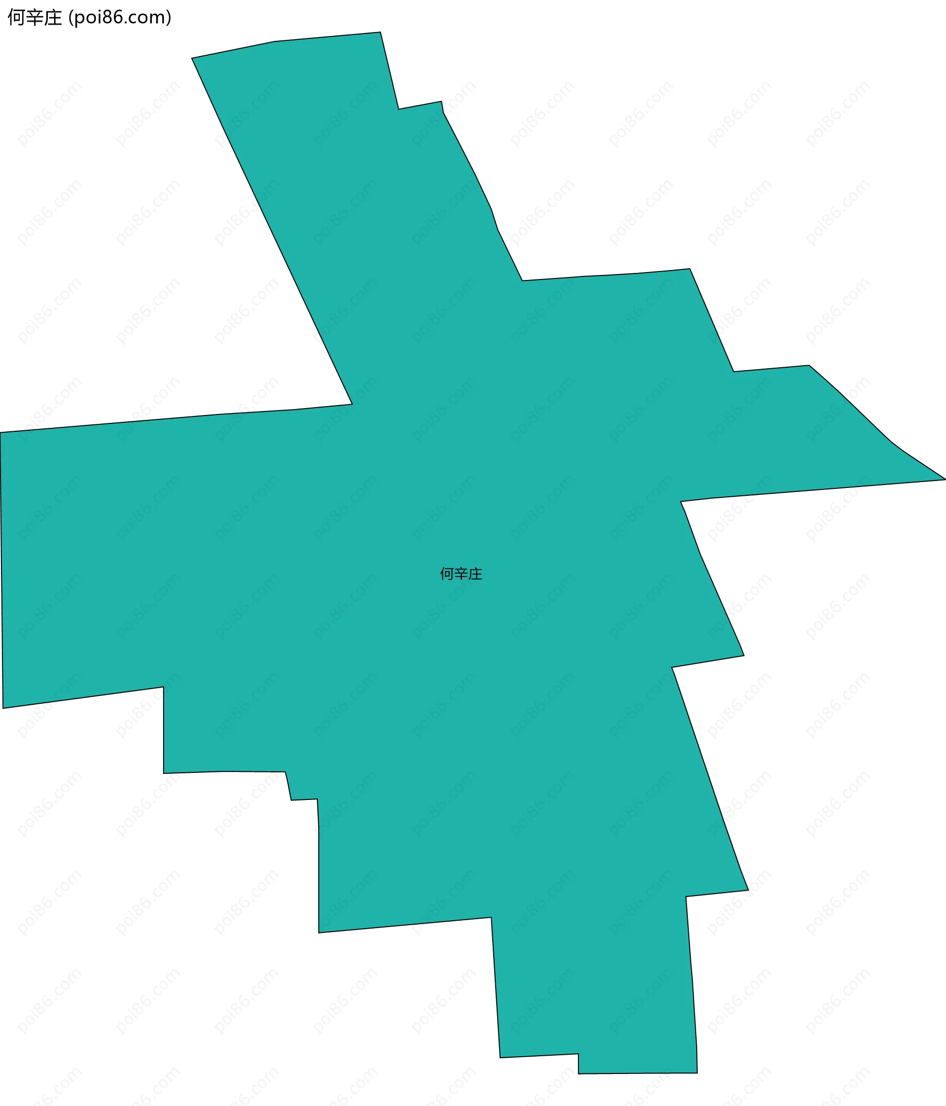 何辛庄边界地图