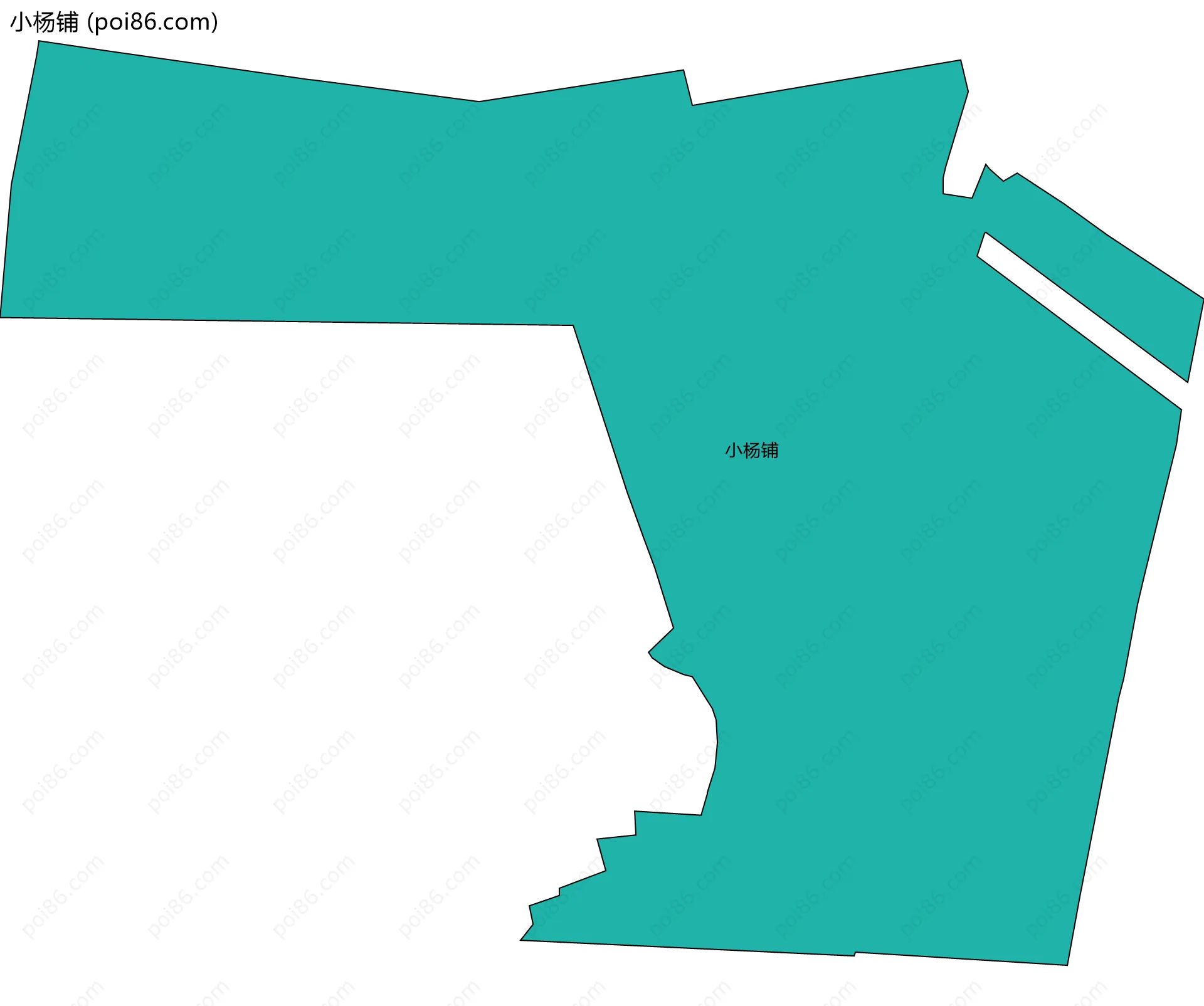 小杨铺边界地图