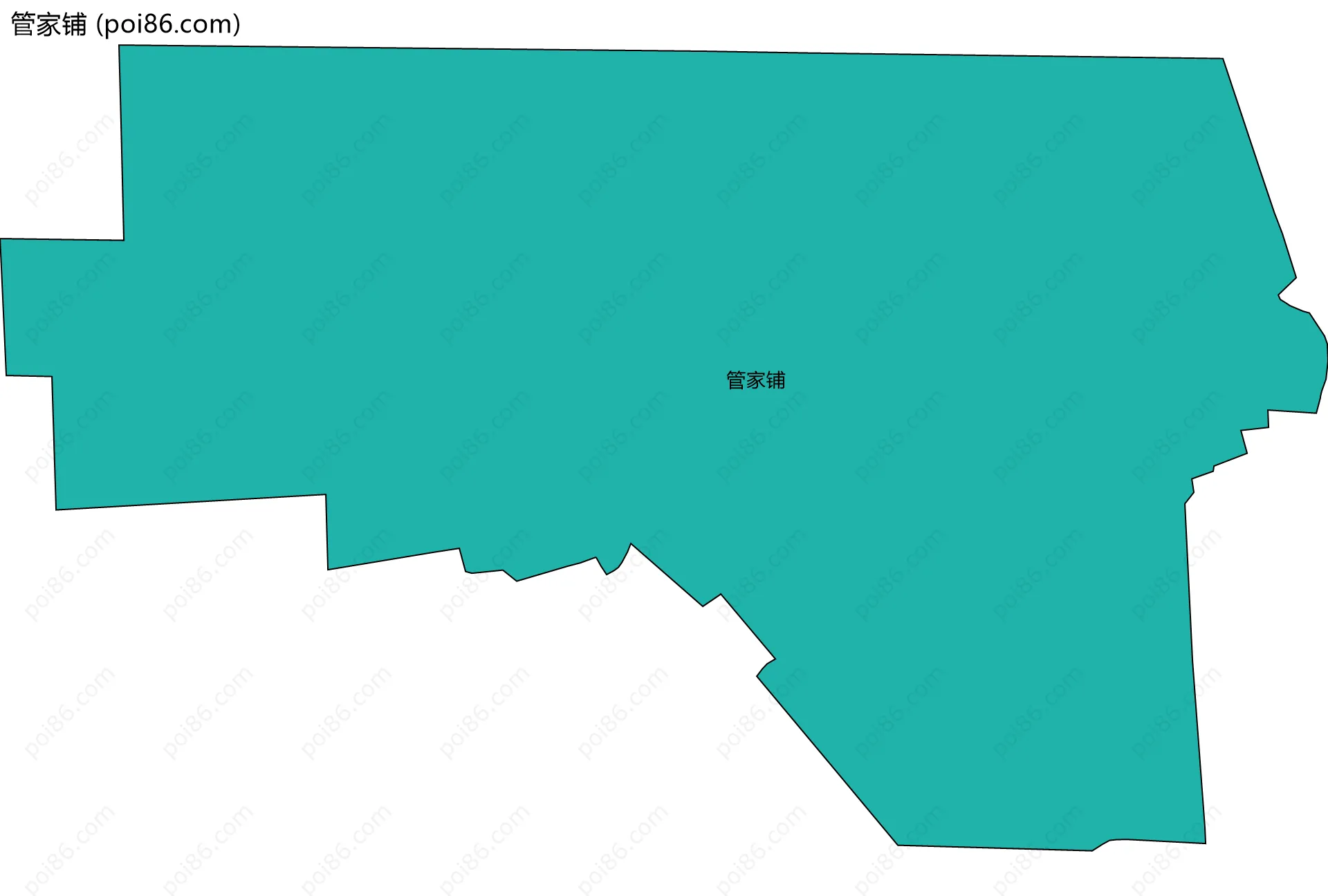管家铺边界地图