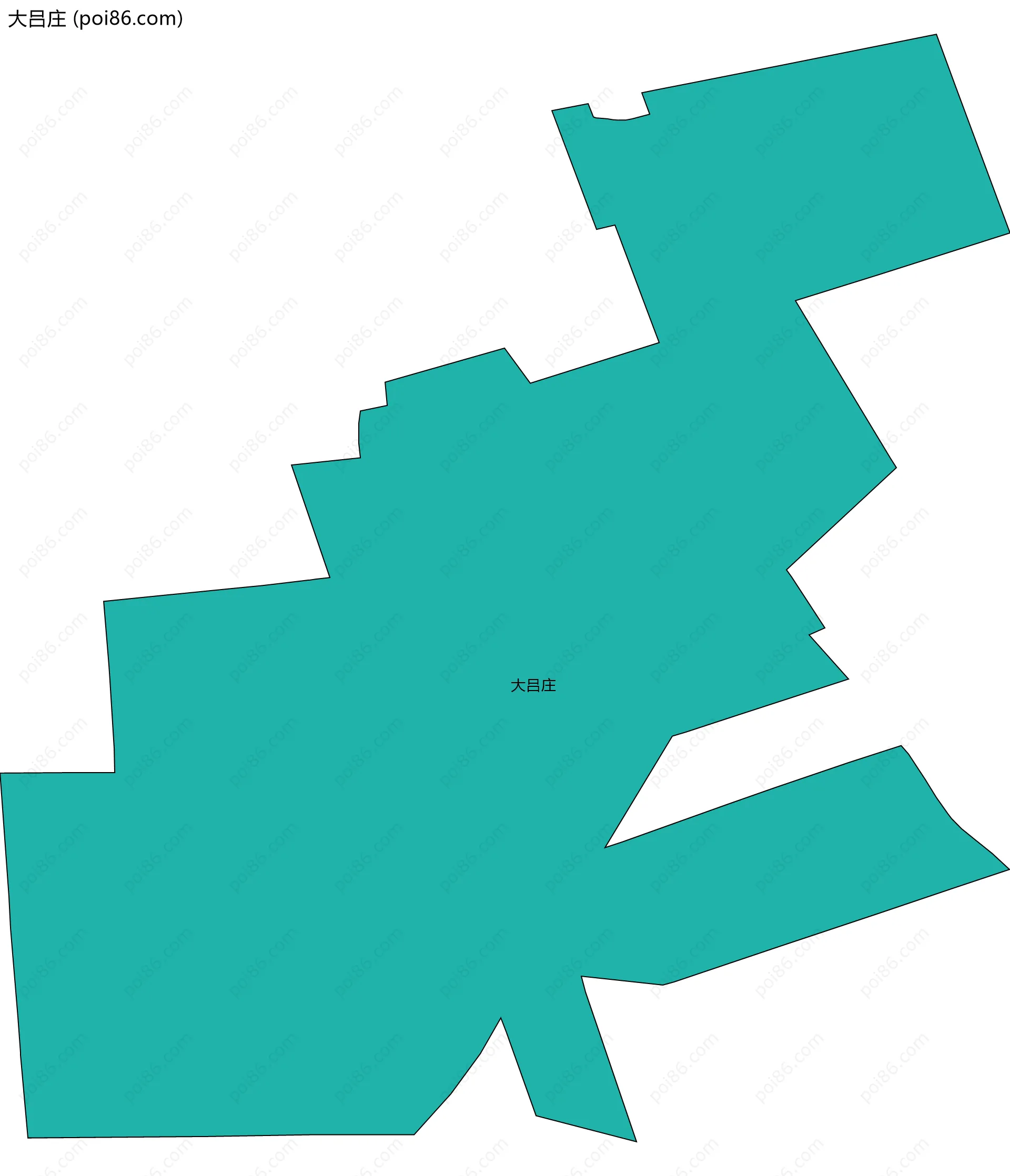 大吕庄边界地图