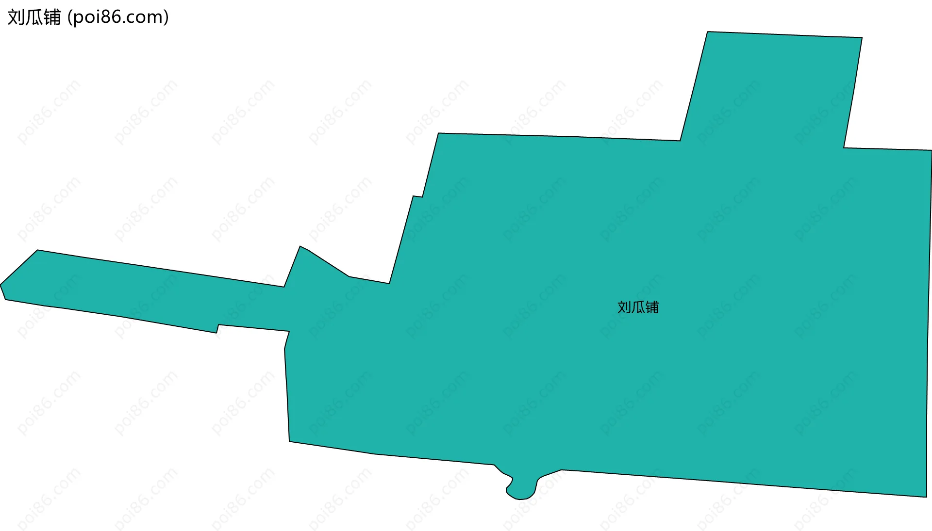 刘瓜铺边界地图