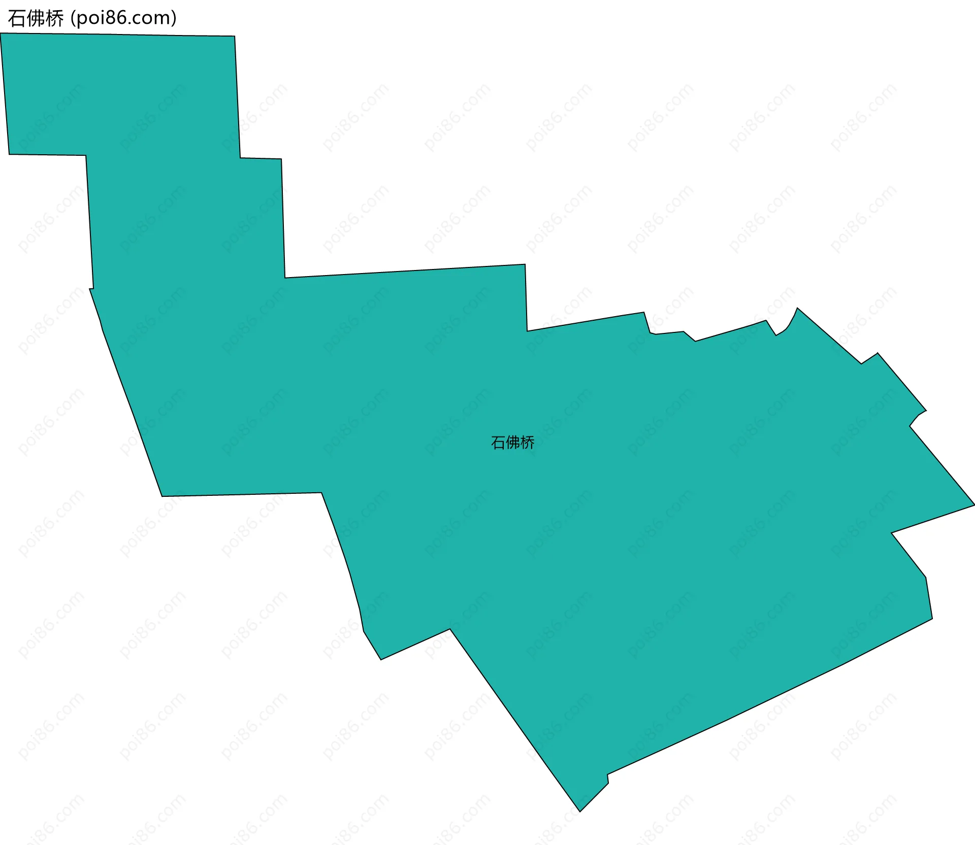 石佛桥边界地图