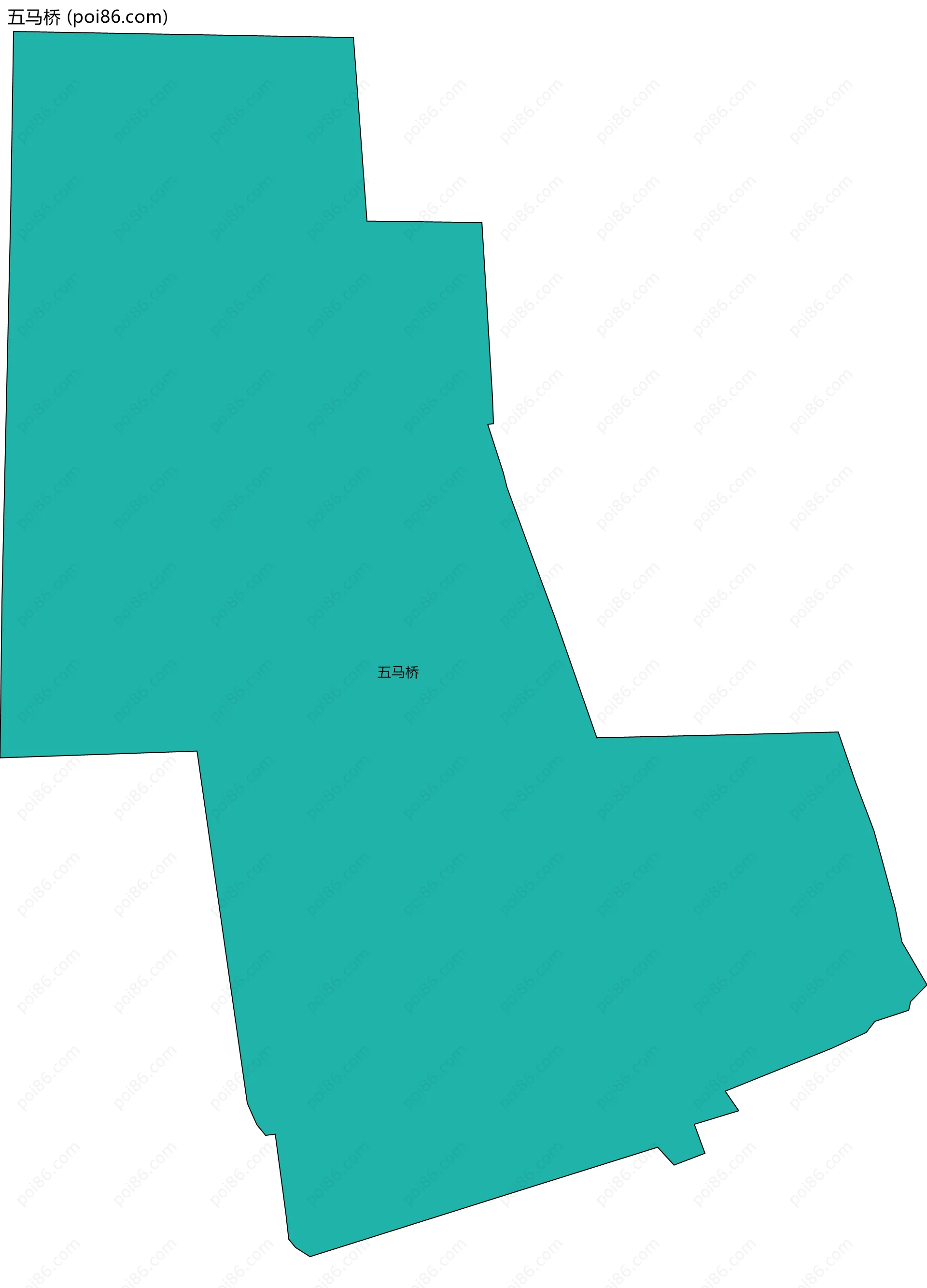 五马桥边界地图