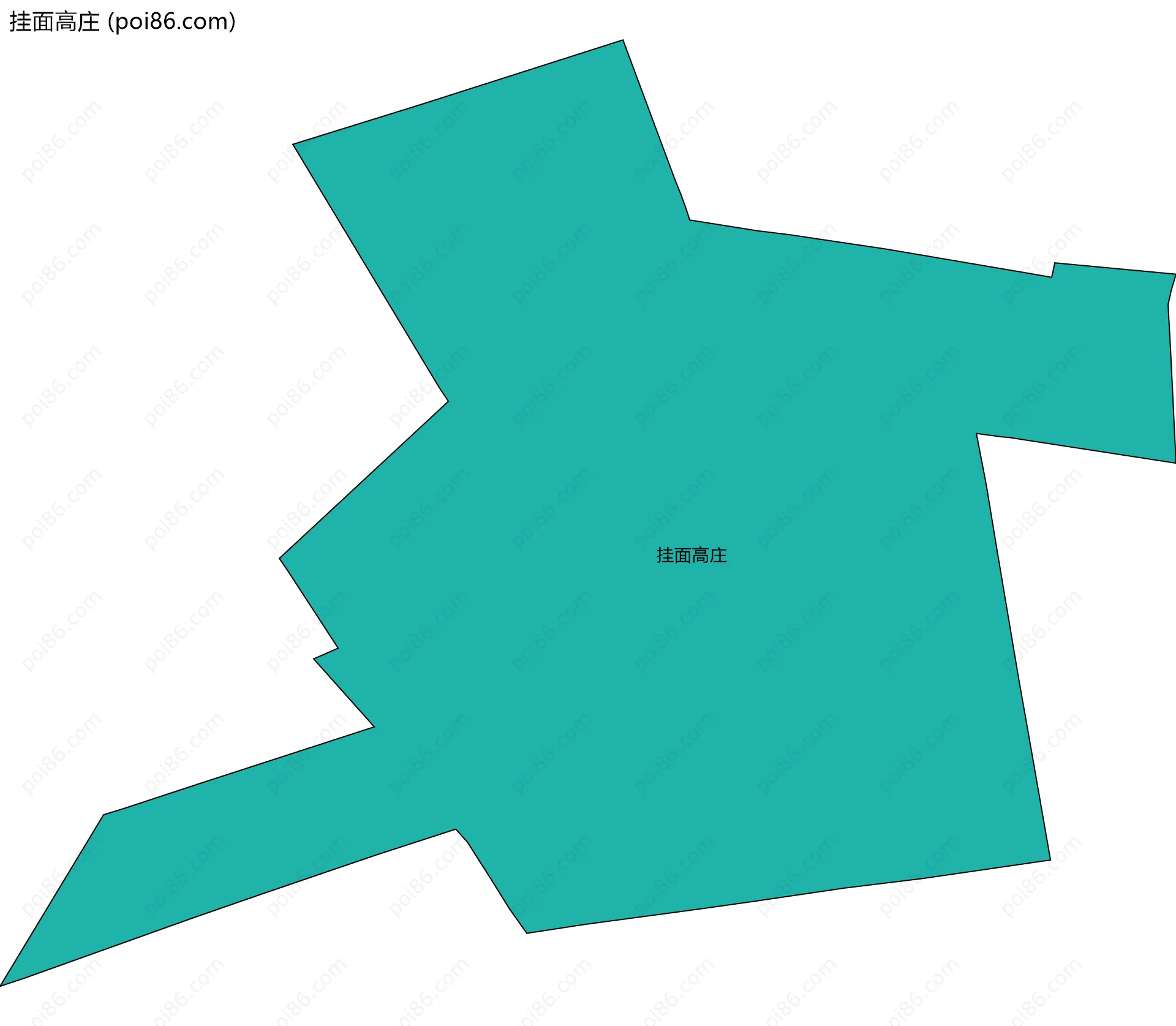 挂面高庄边界地图