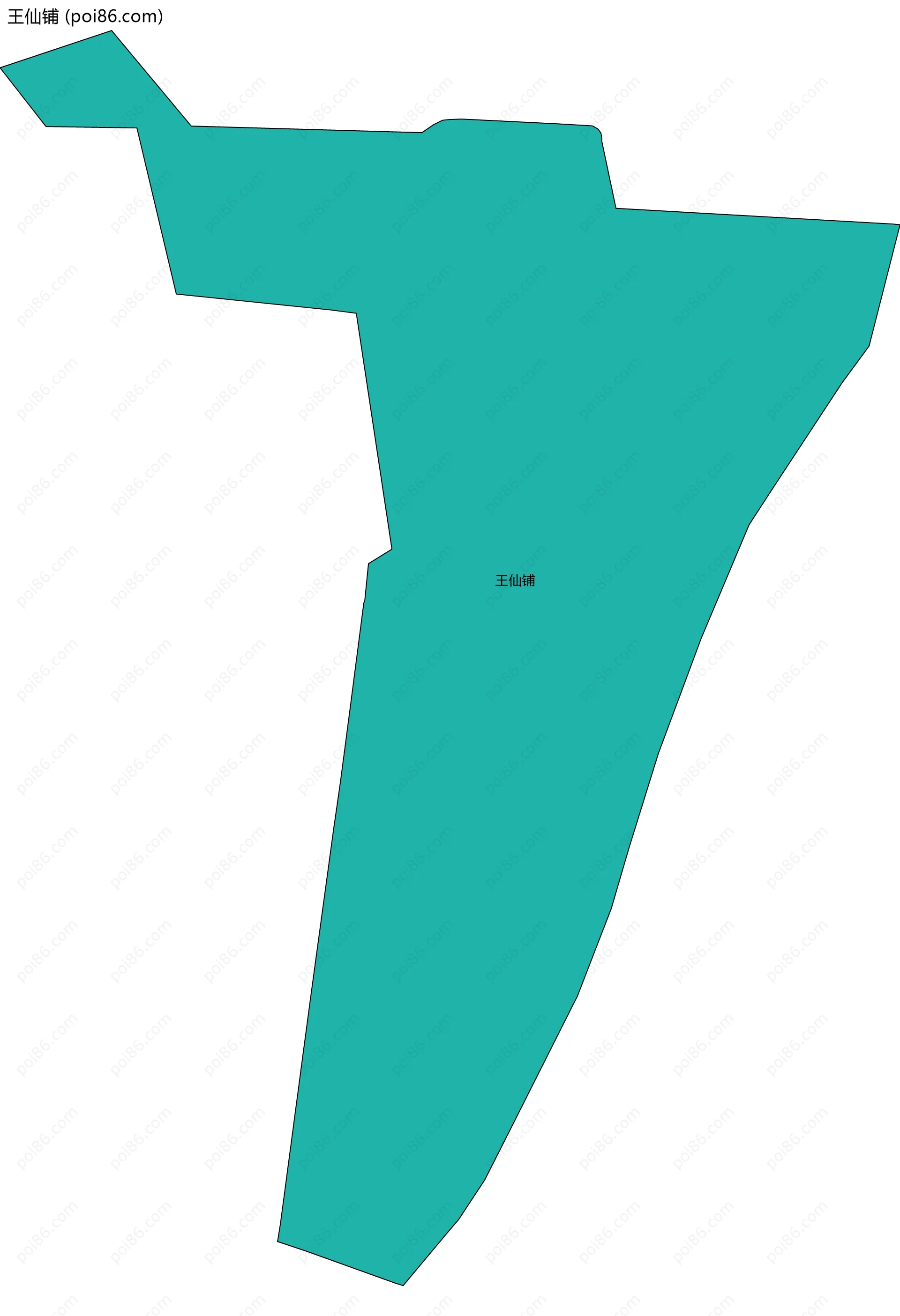 王仙铺边界地图