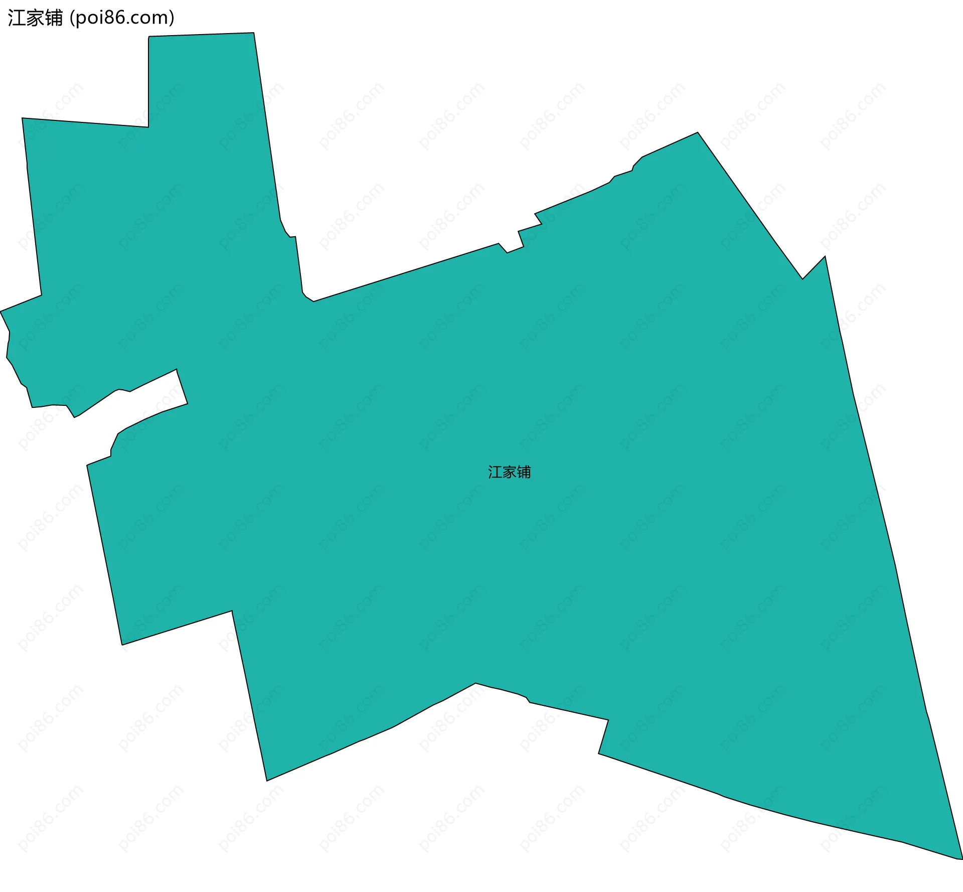 江家铺边界地图