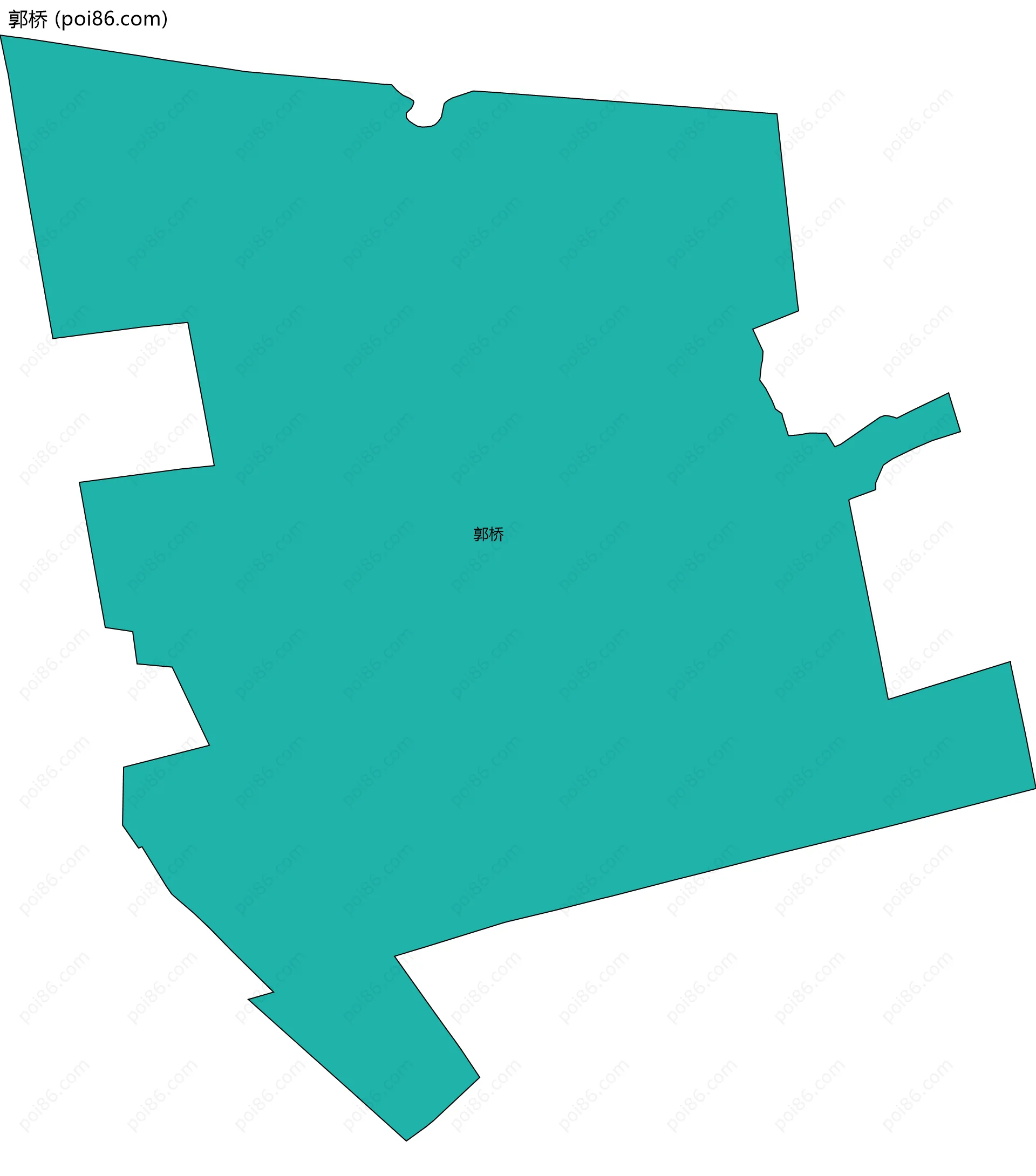 郭桥边界地图