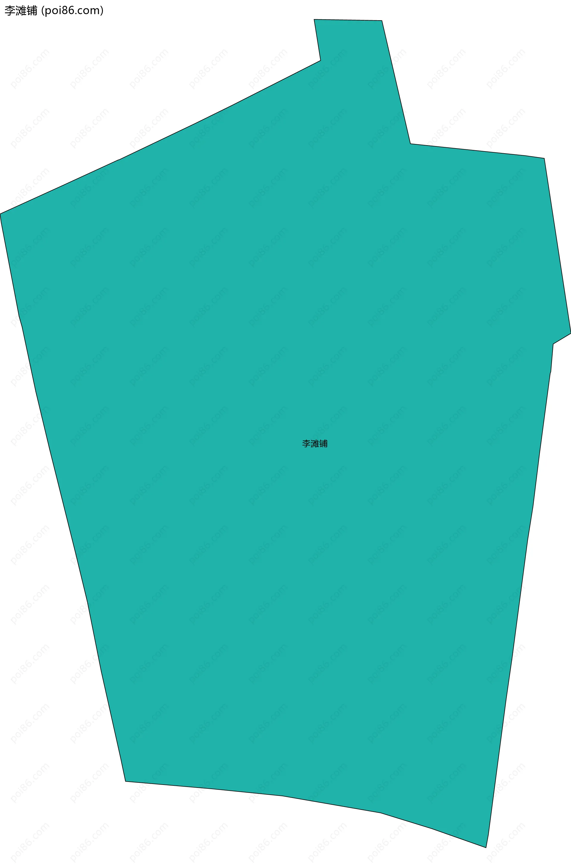 李滩铺边界地图