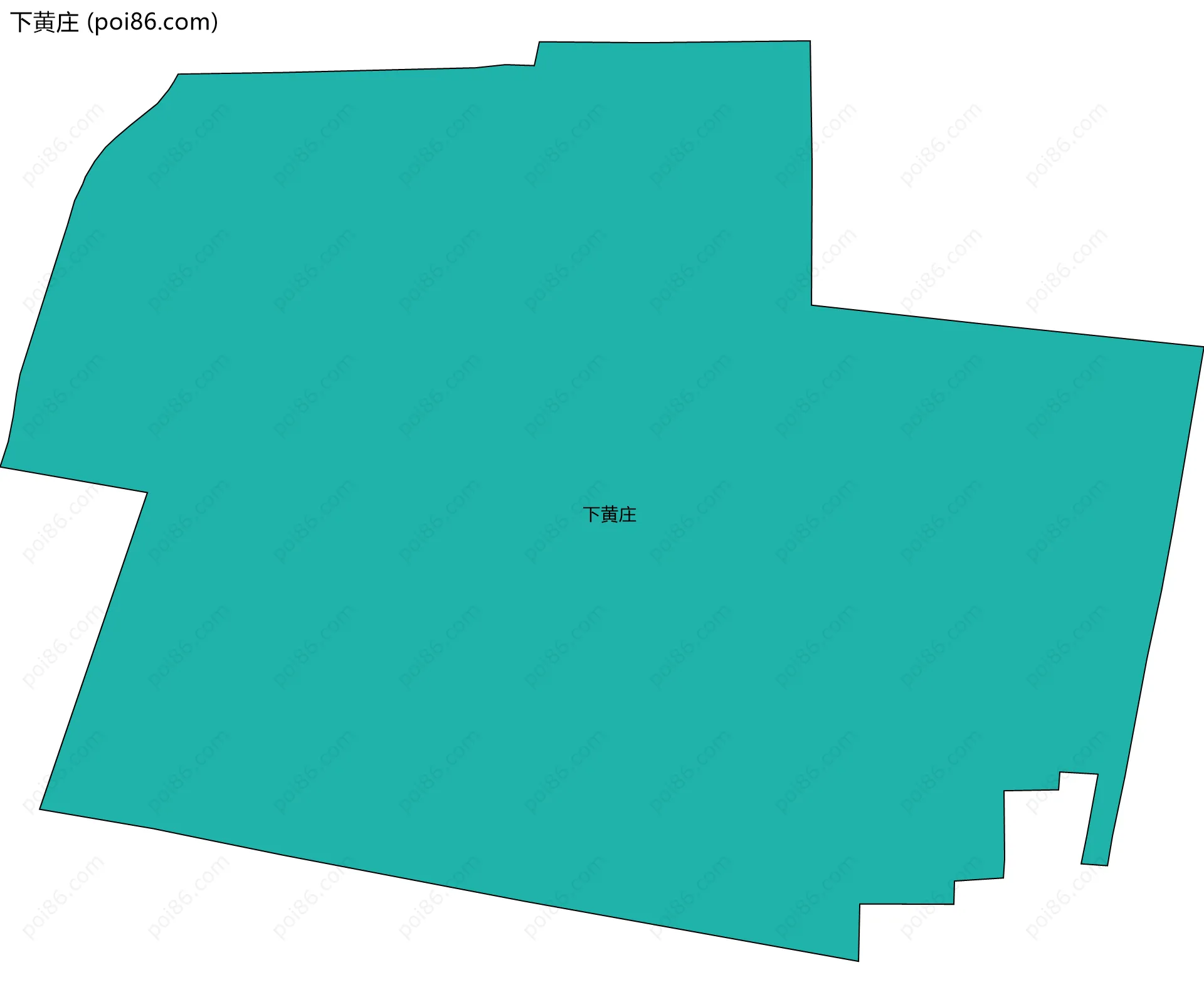 下黄庄边界地图