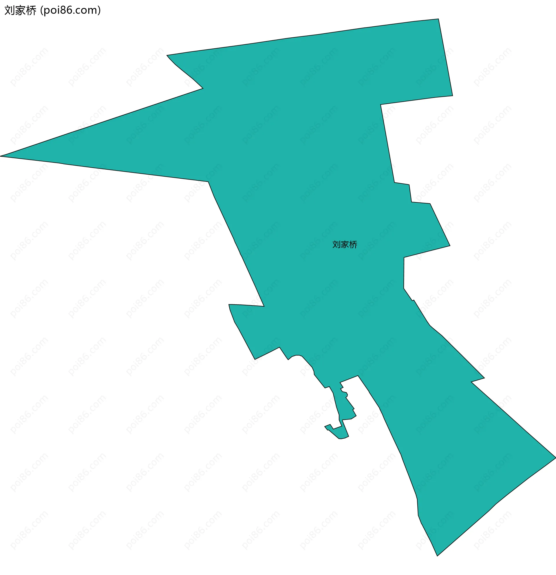 刘家桥边界地图