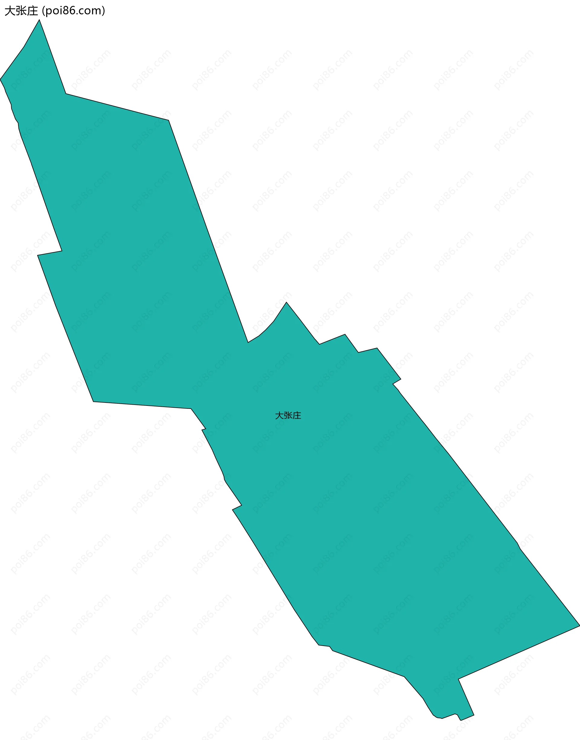 大张庄边界地图