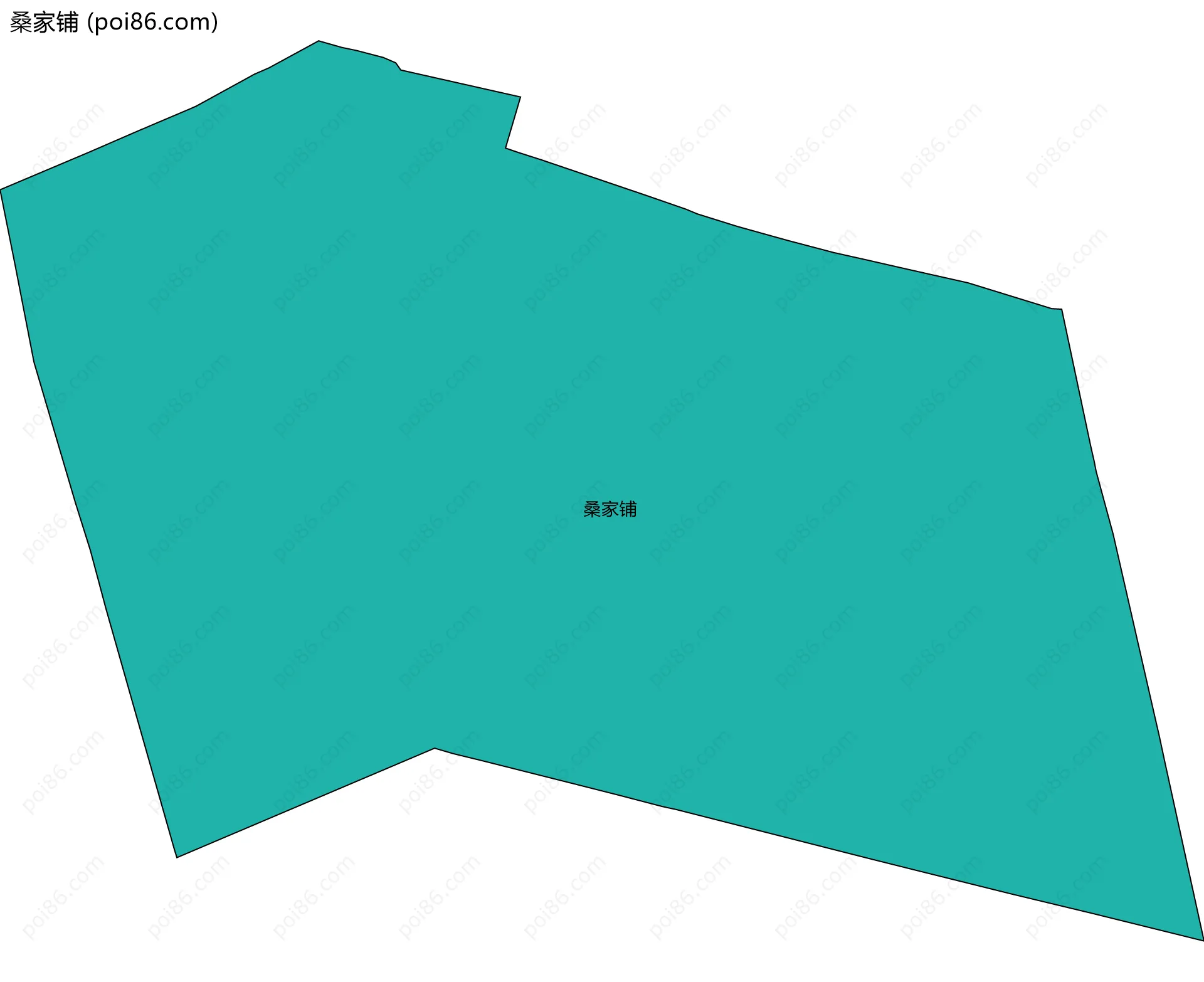 桑家铺边界地图