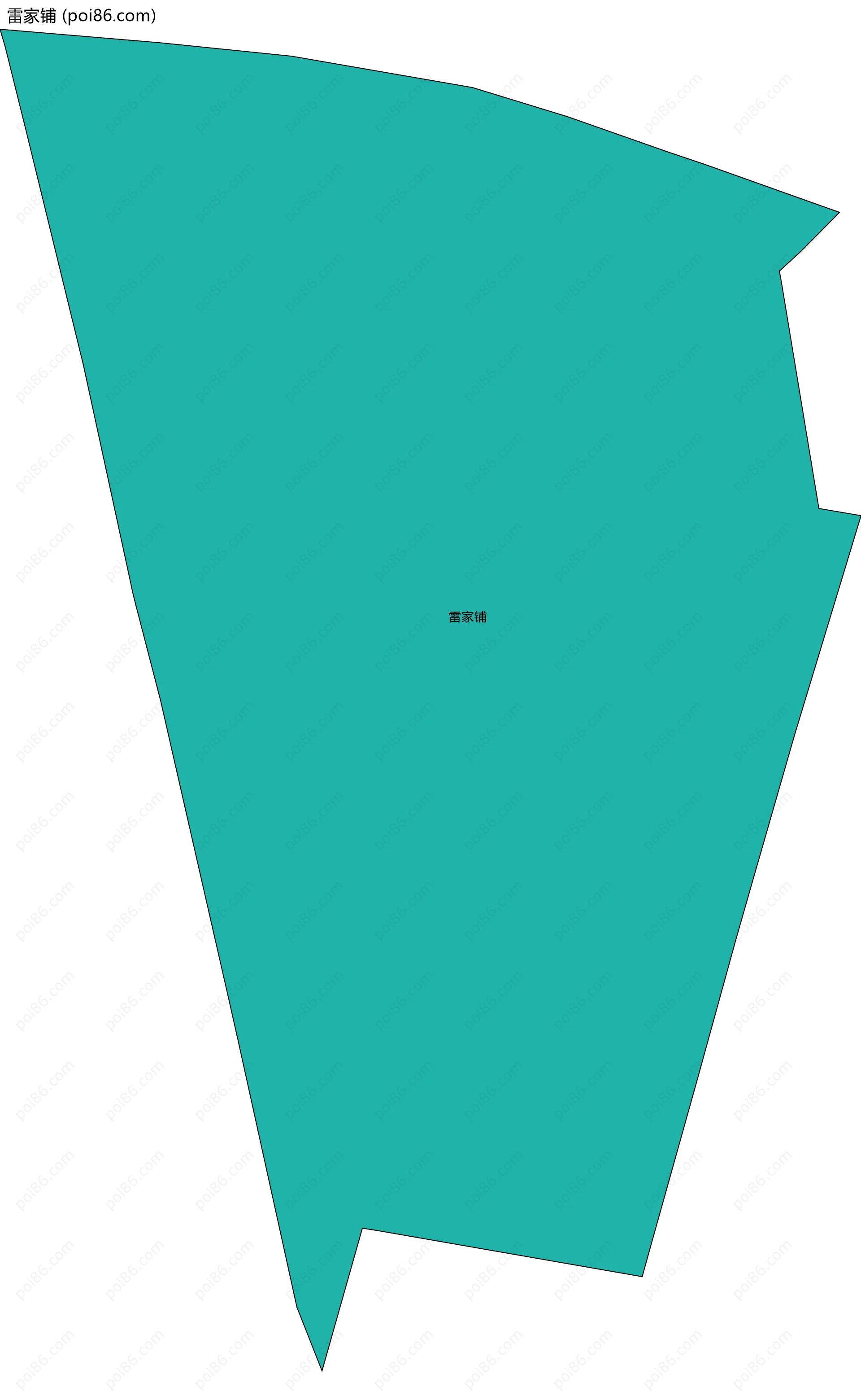 雷家铺边界地图