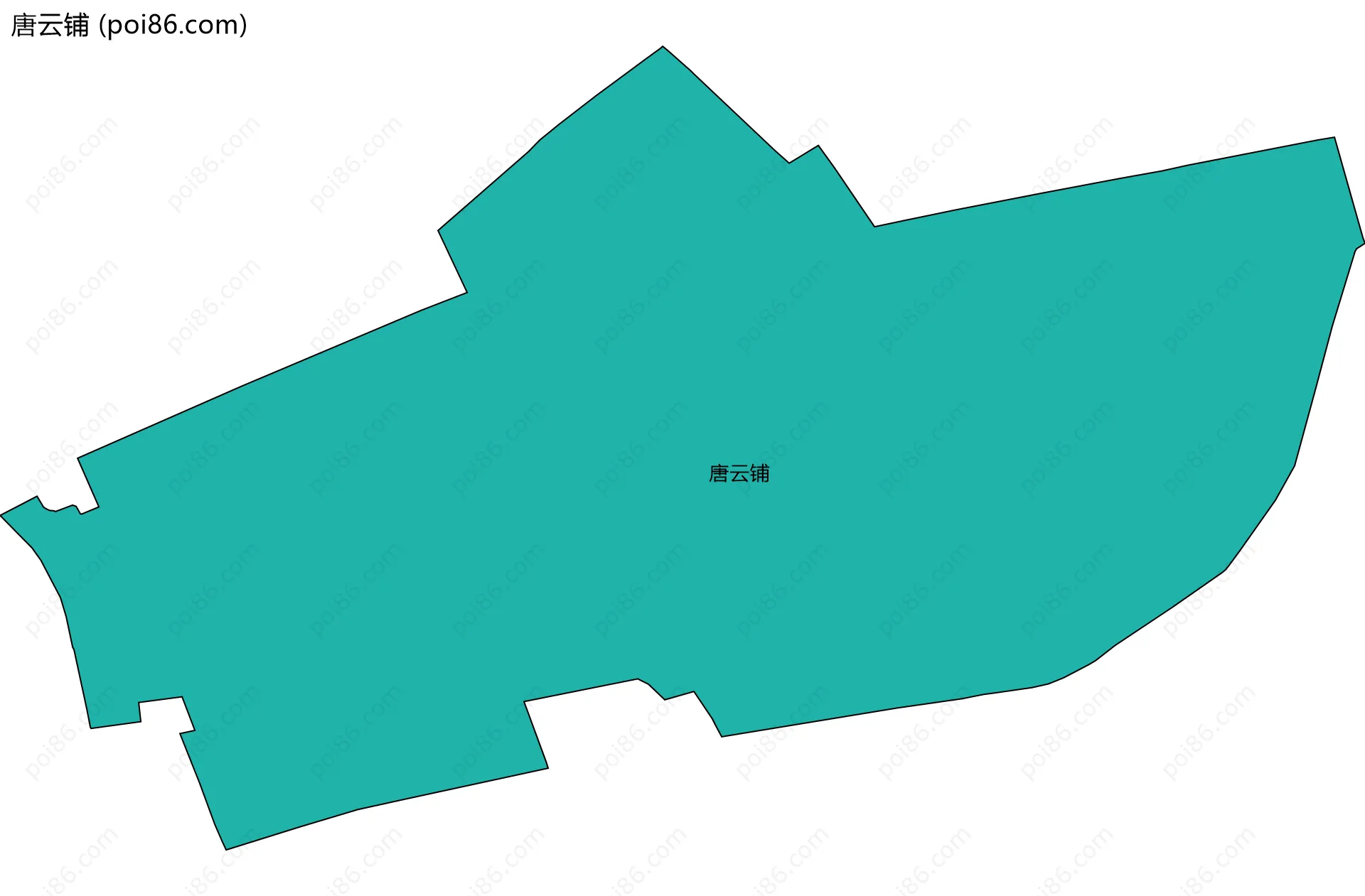唐云铺边界地图