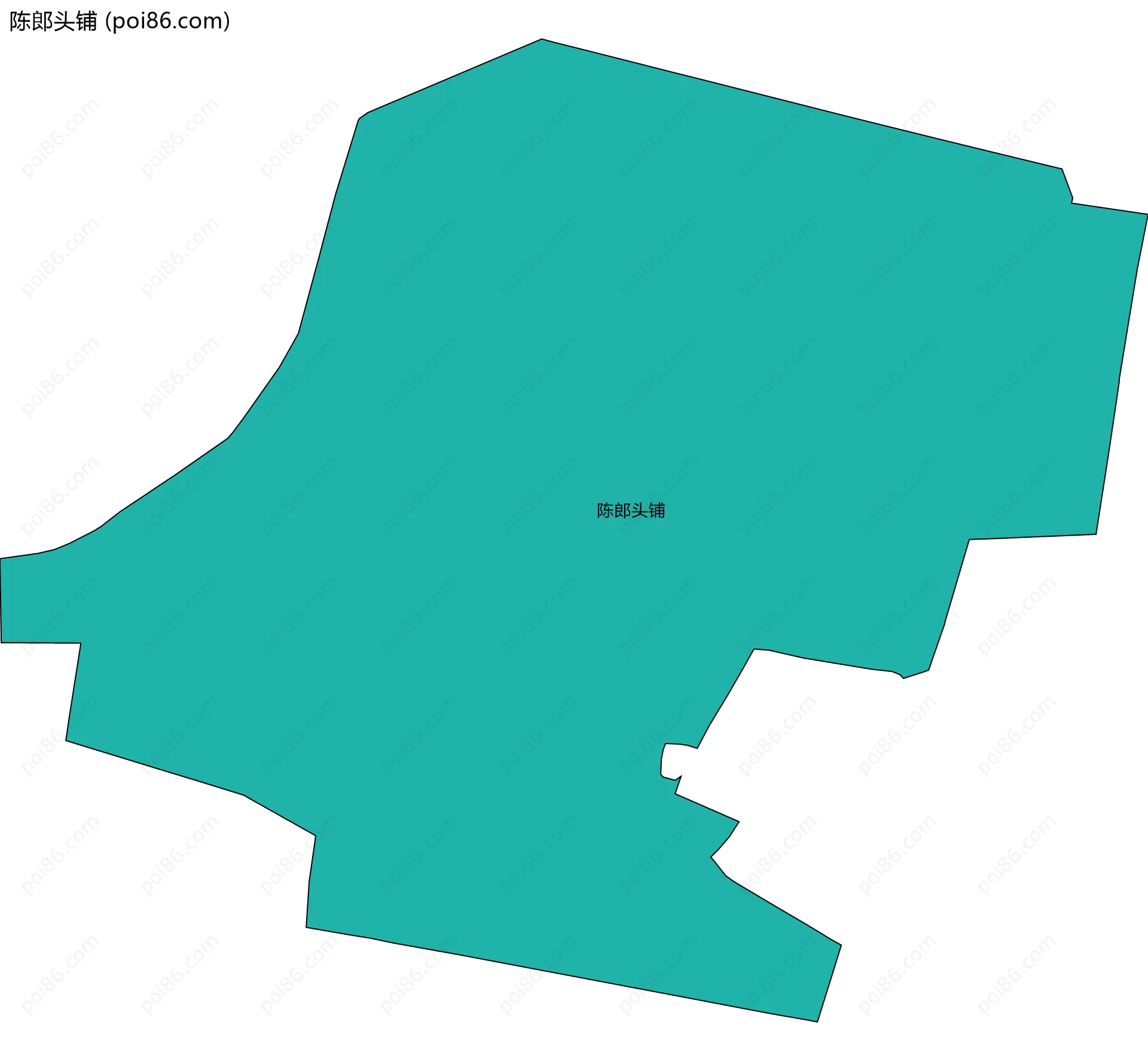 陈郎头铺边界地图