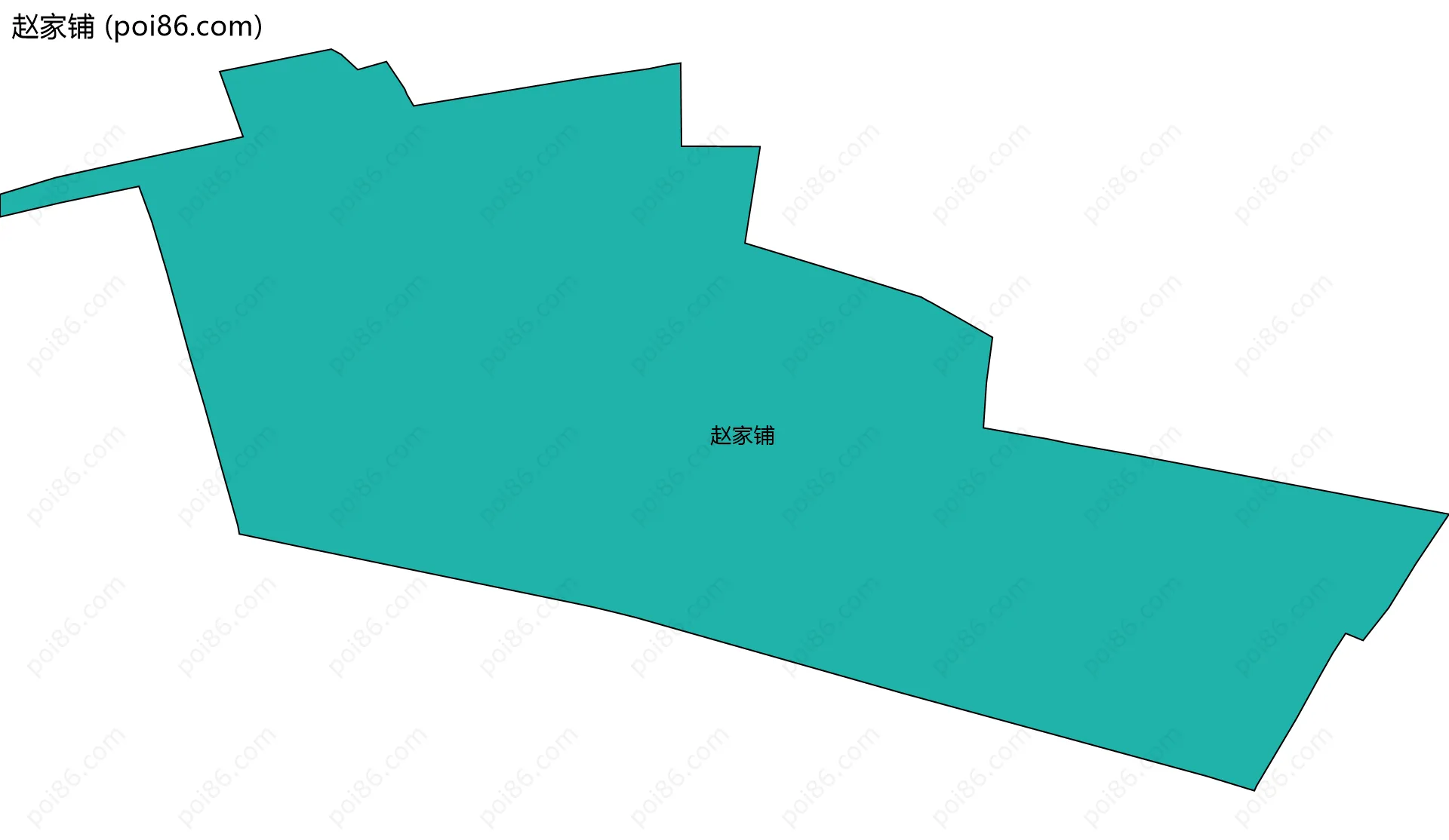 赵家铺边界地图