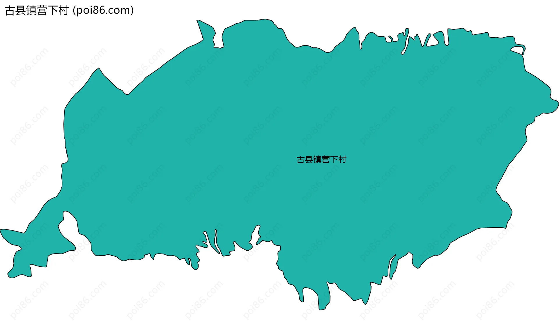 古县镇营下村边界地图