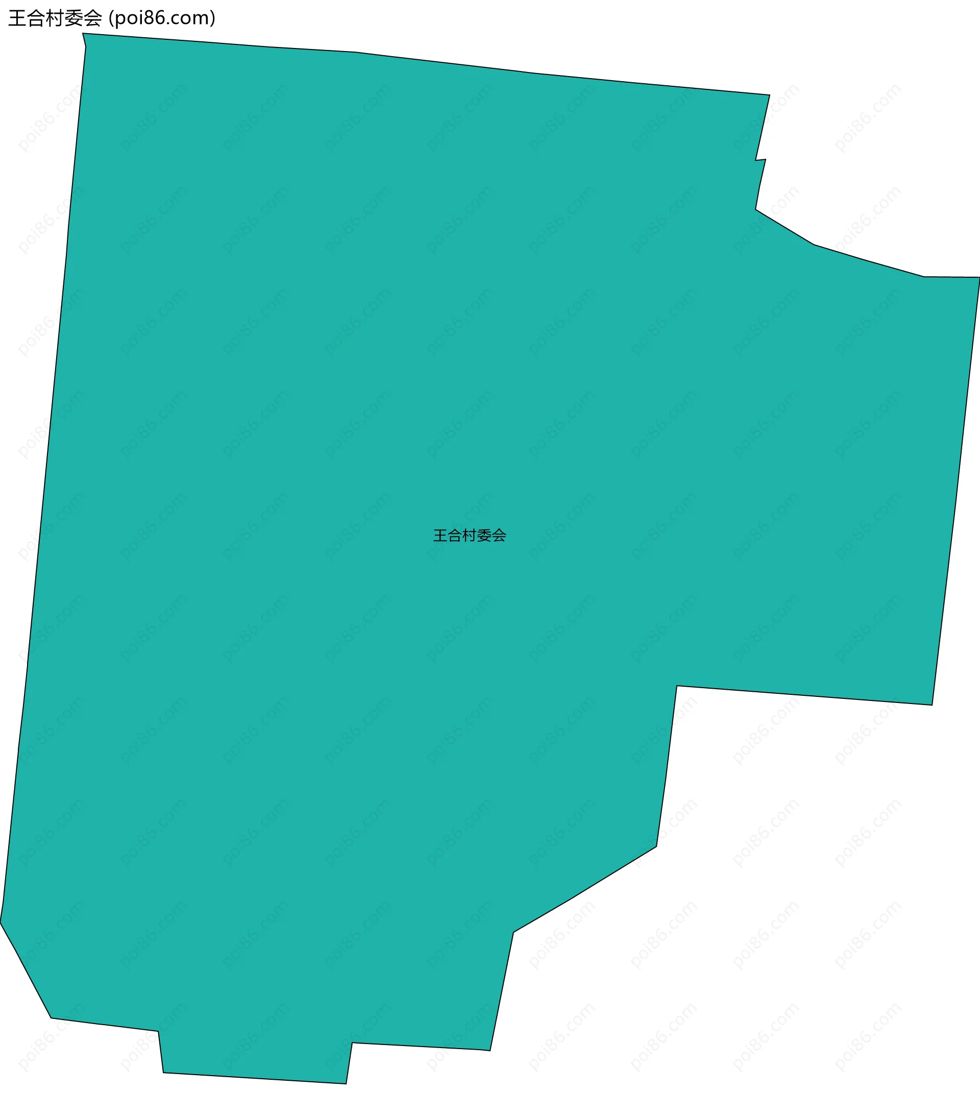 王合村委会边界地图