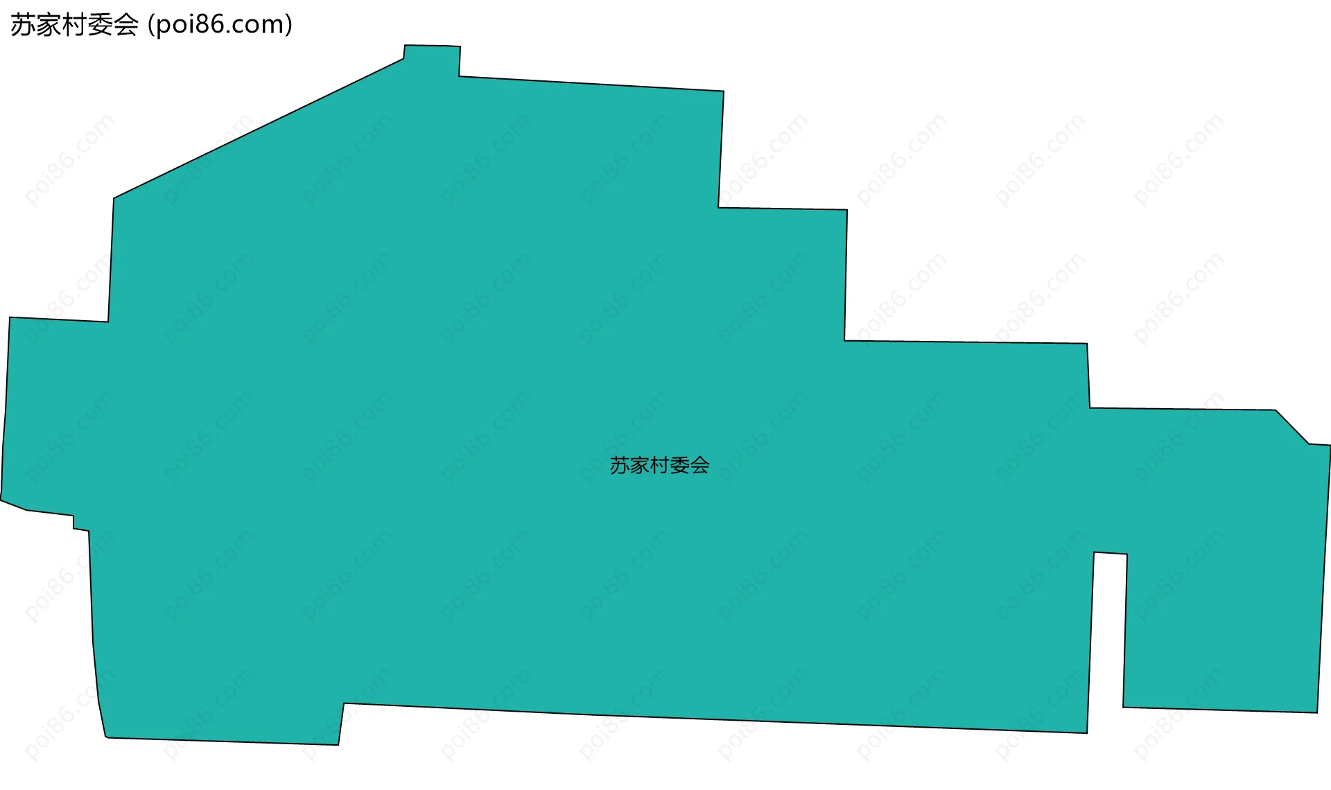 苏家村委会边界地图