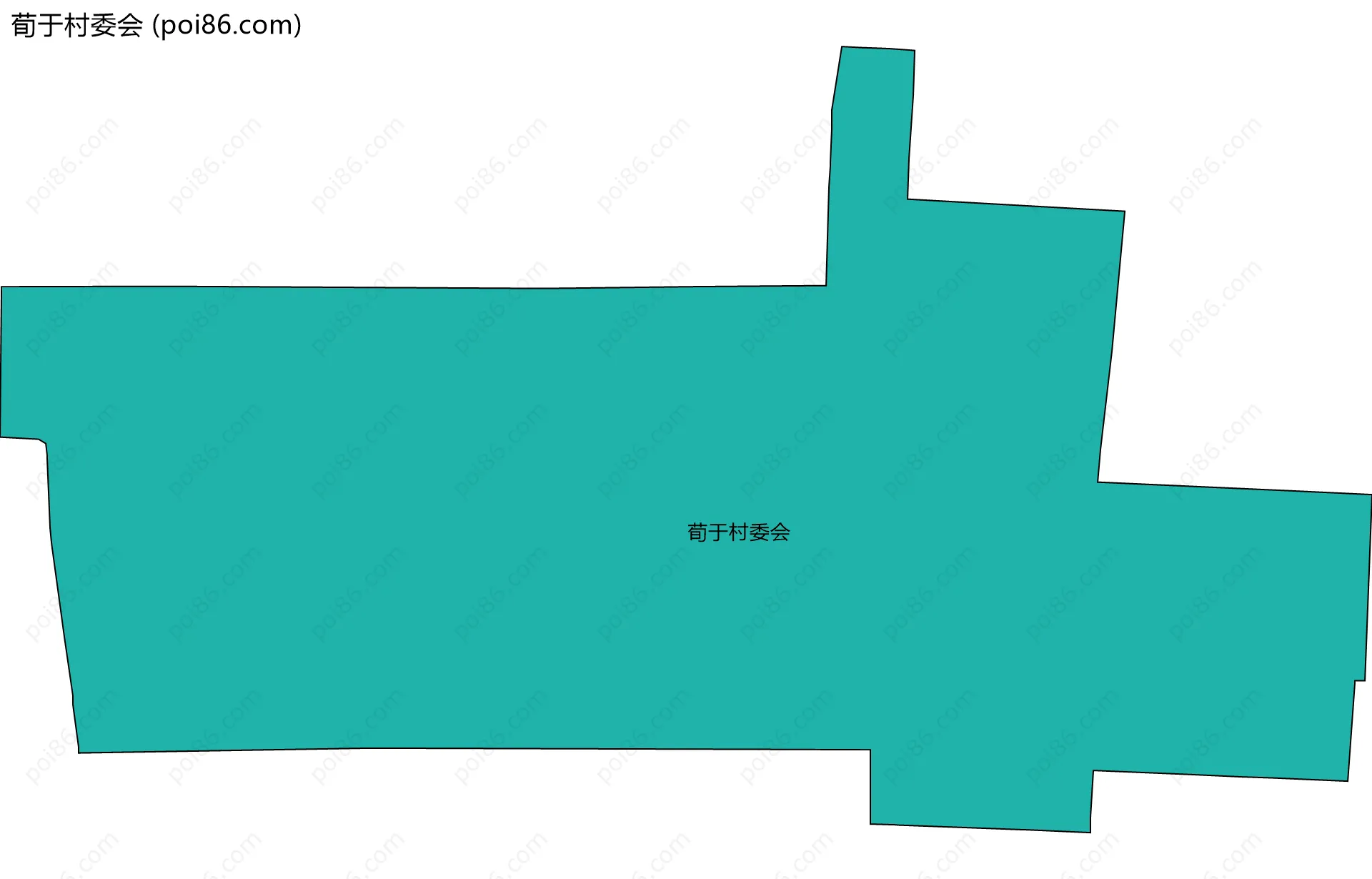 荀于村委会边界地图