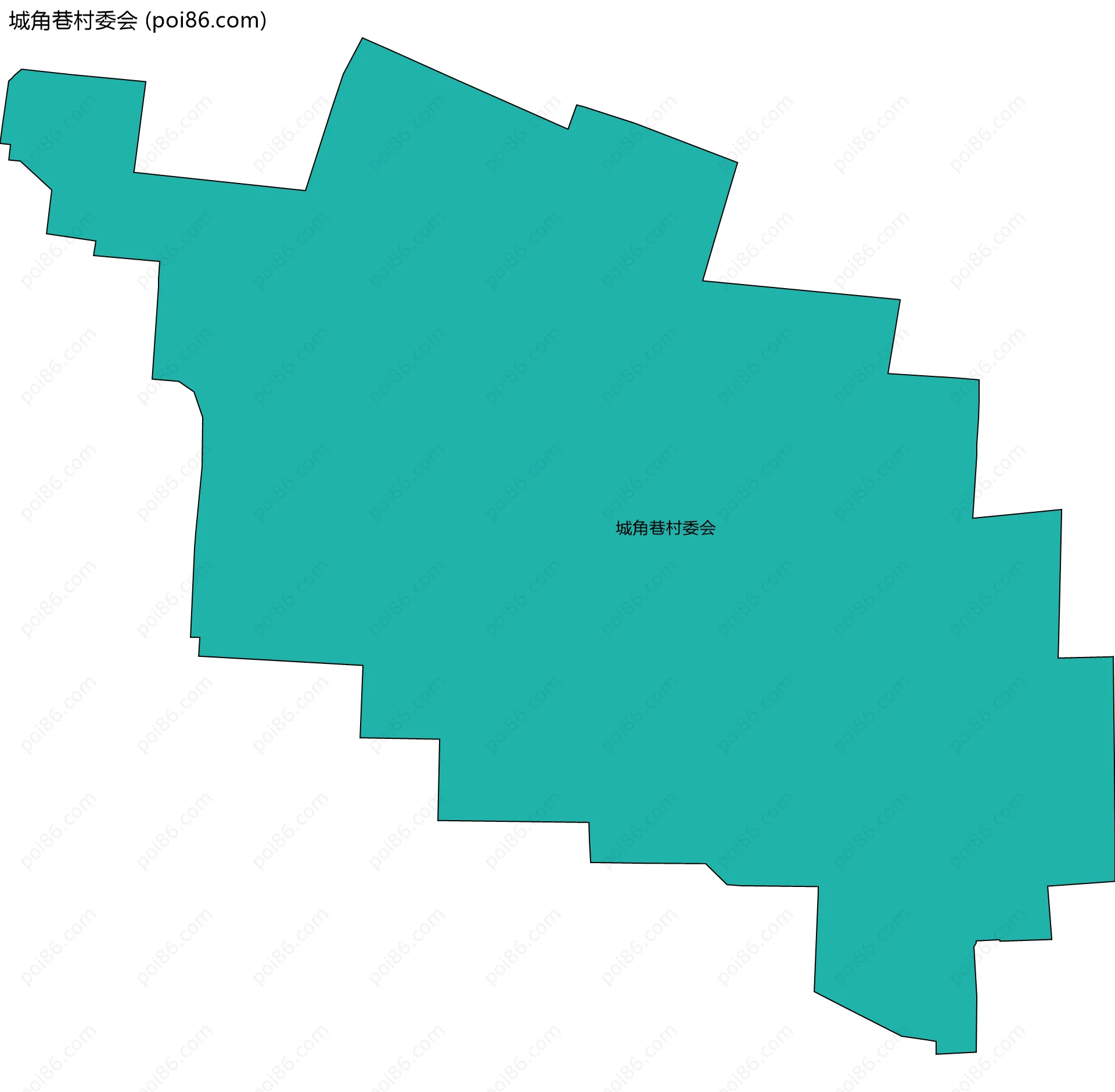 城角巷村委会边界地图