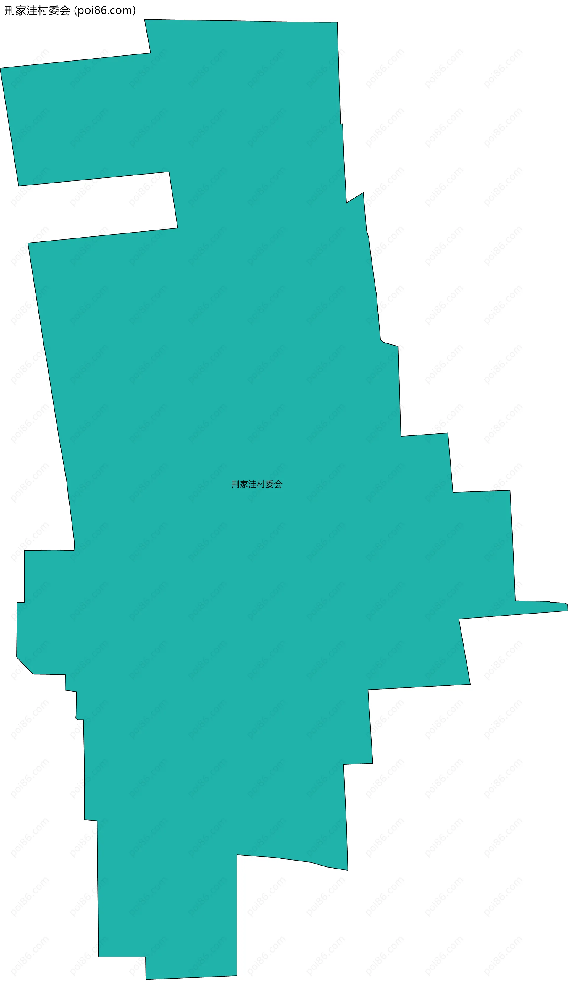 刑家洼村委会边界地图