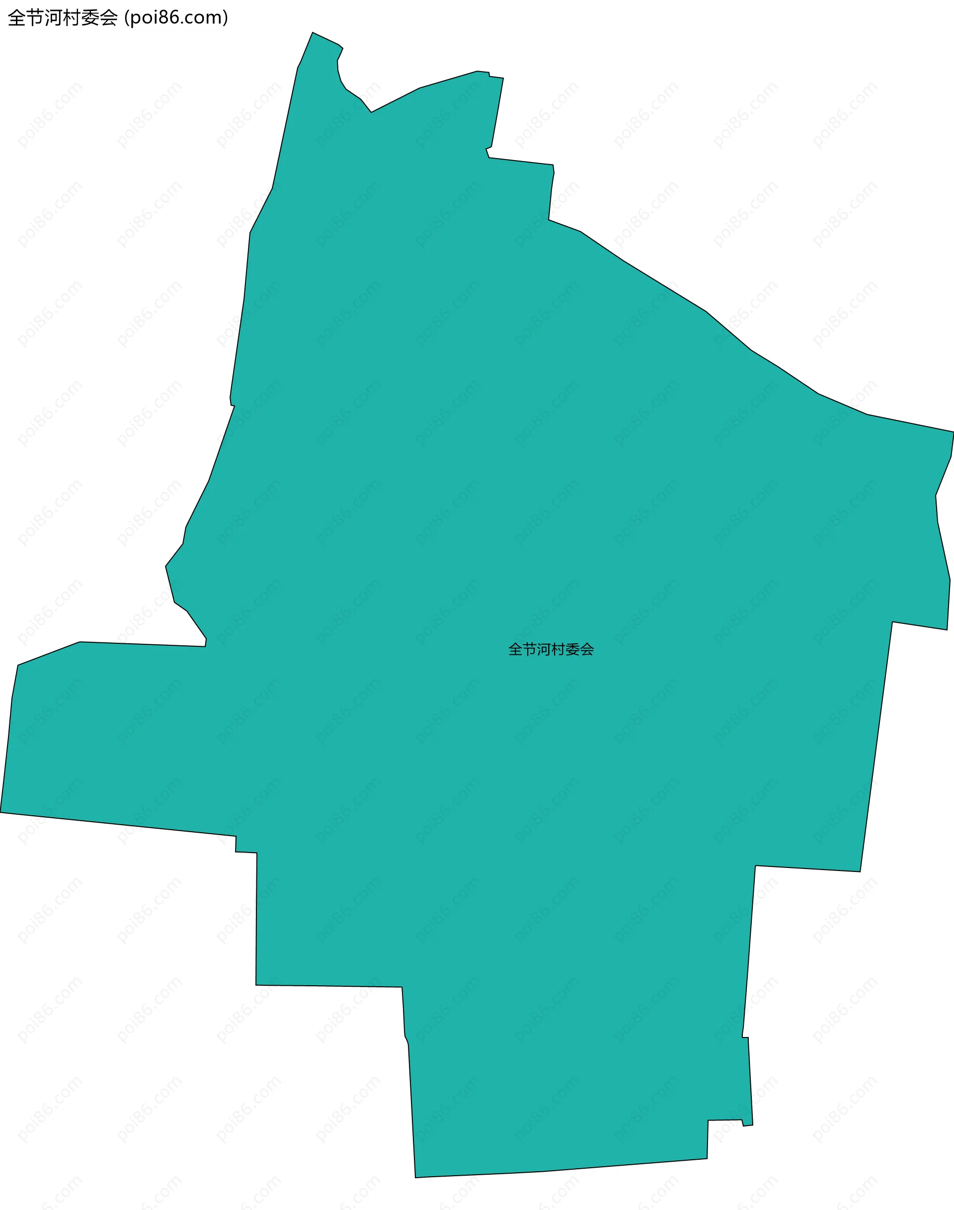 全节河村委会边界地图