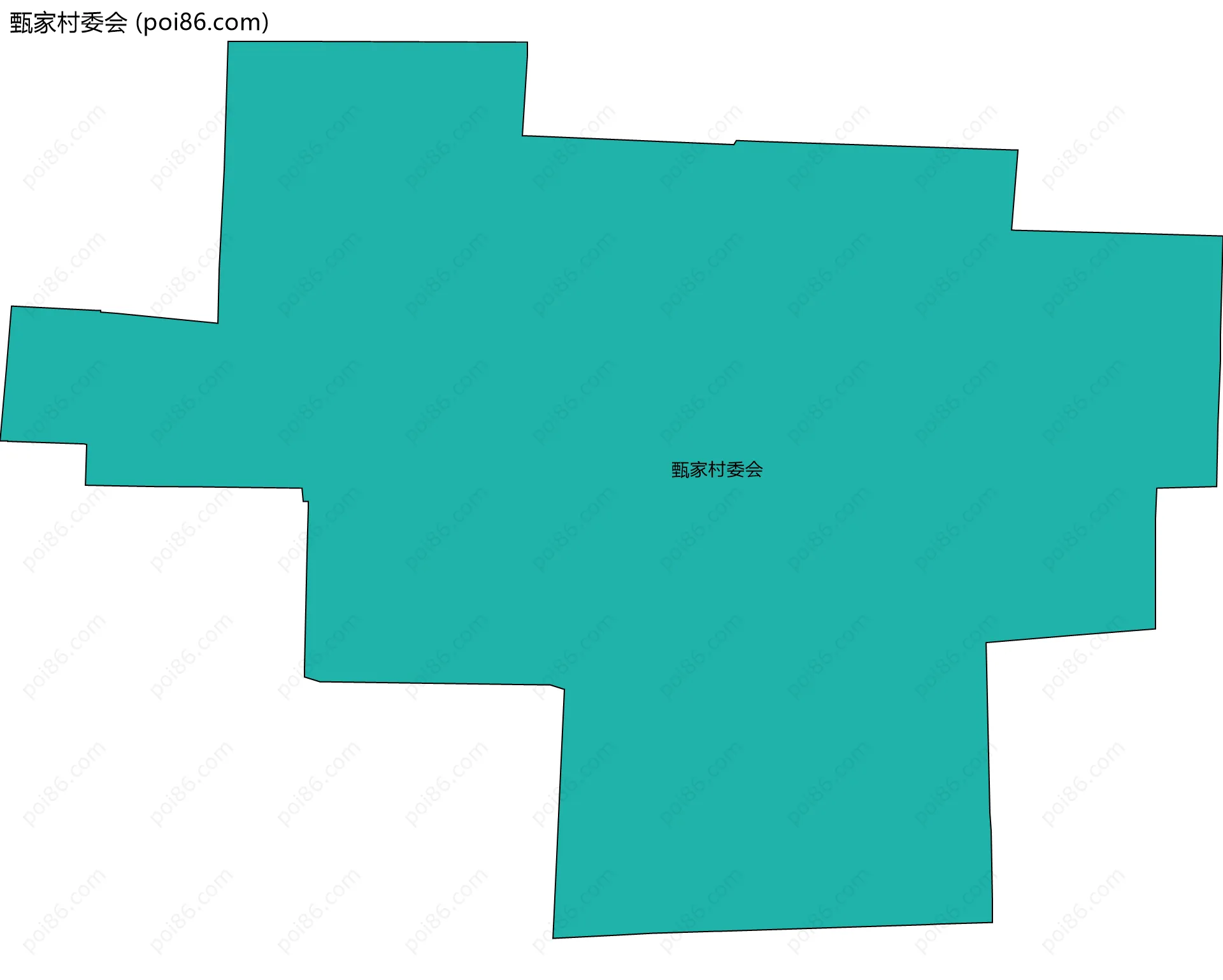 甄家村委会边界地图