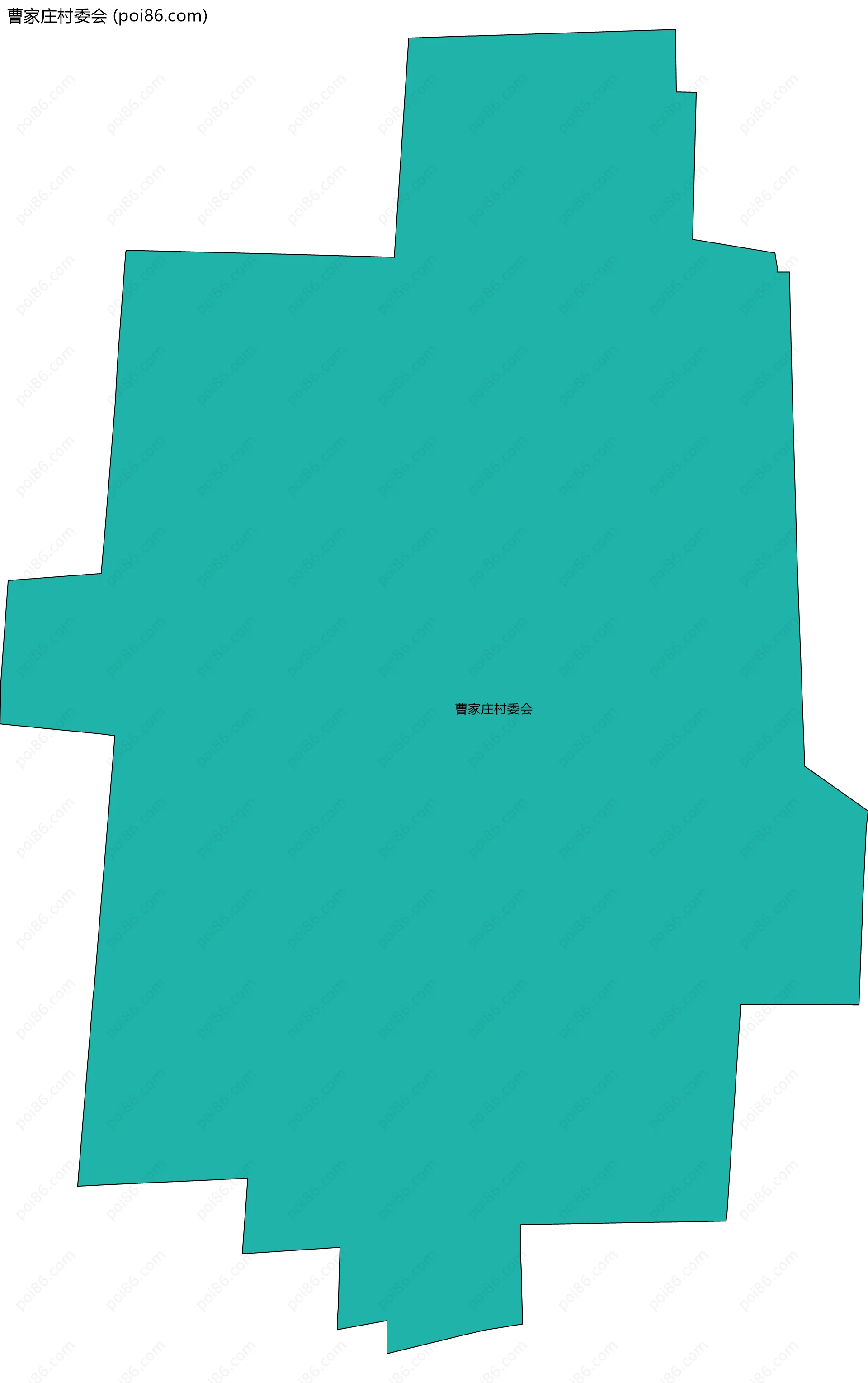 曹家庄村委会边界地图