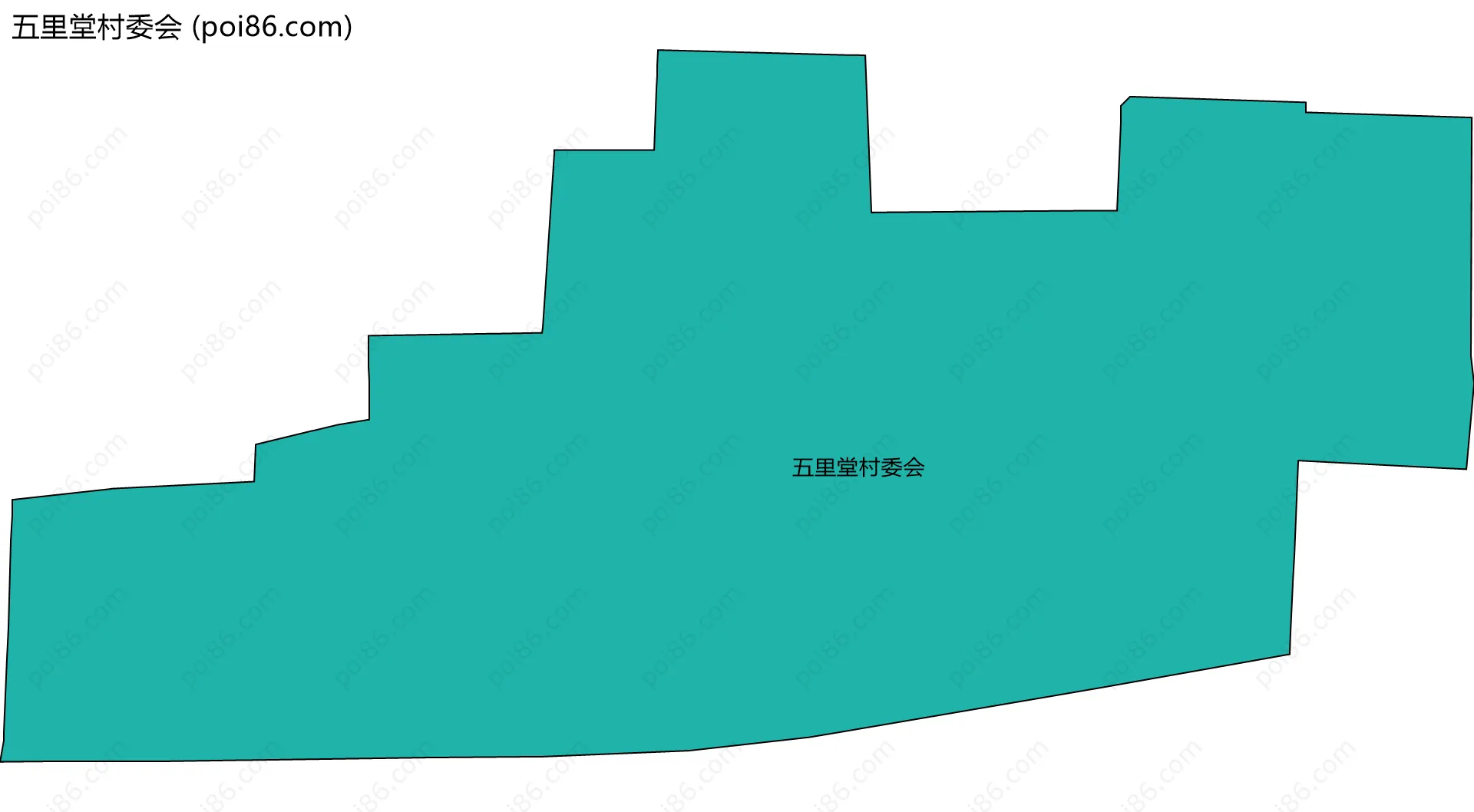 五里堂村委会边界地图