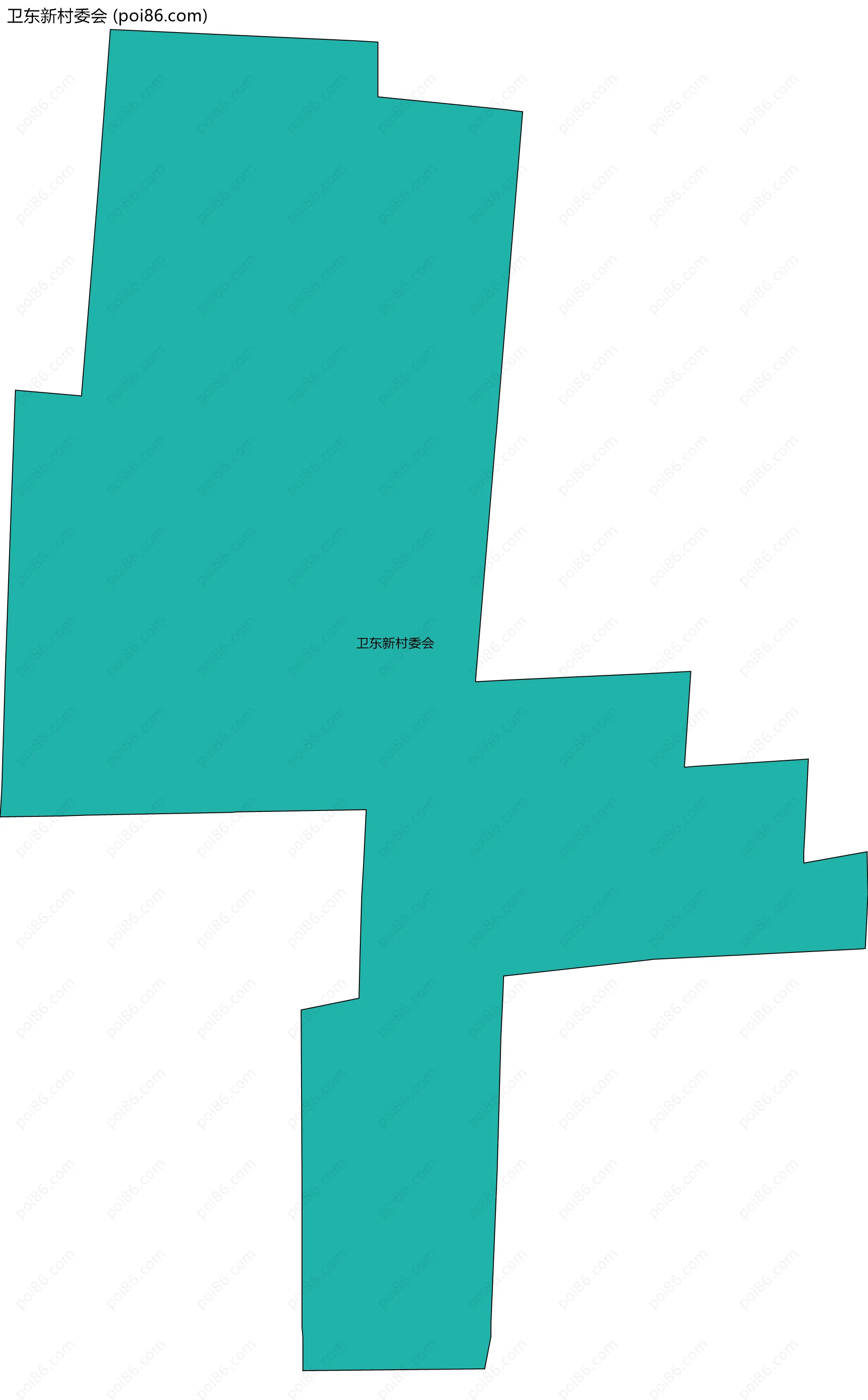 卫东新村委会边界地图