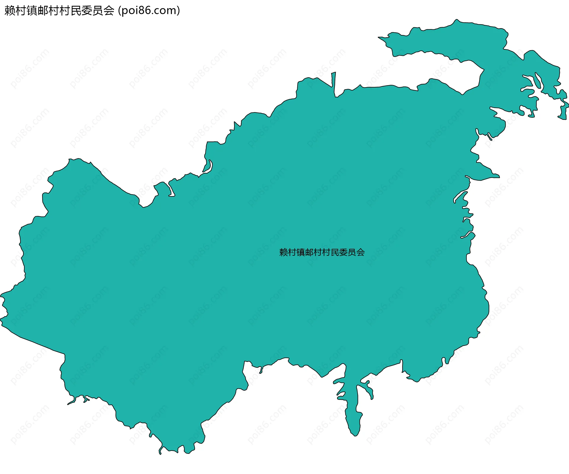 赖村镇邮村村民委员会边界地图