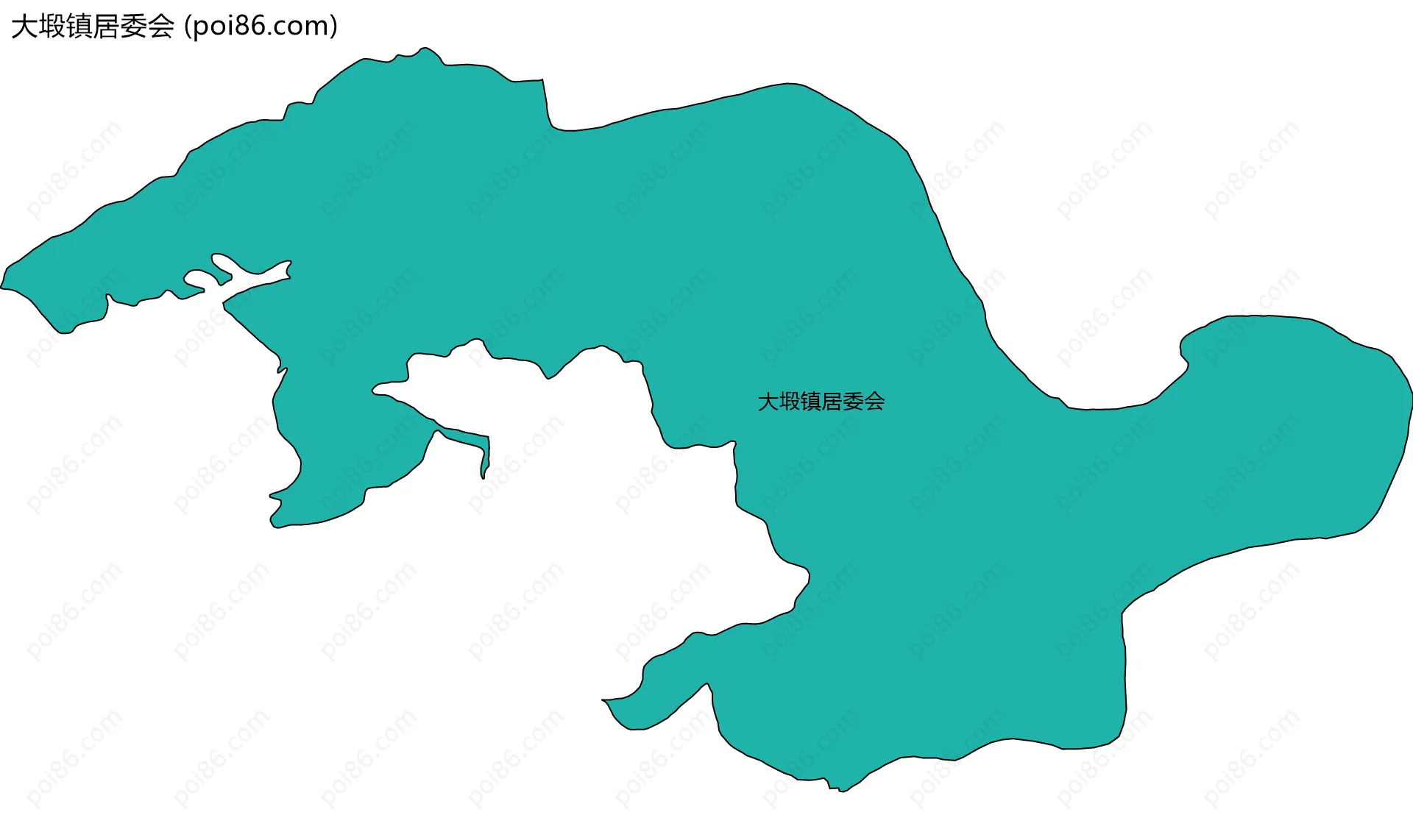 大塅镇居委会边界地图