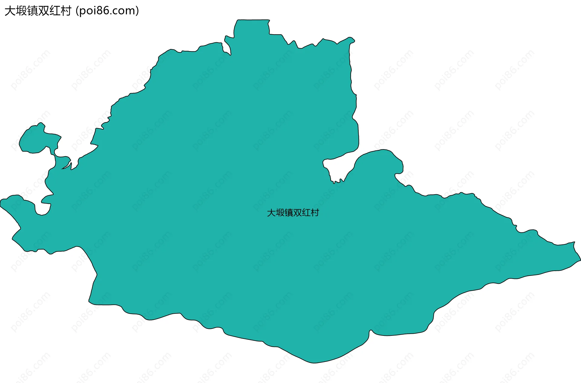 大塅镇双红村边界地图