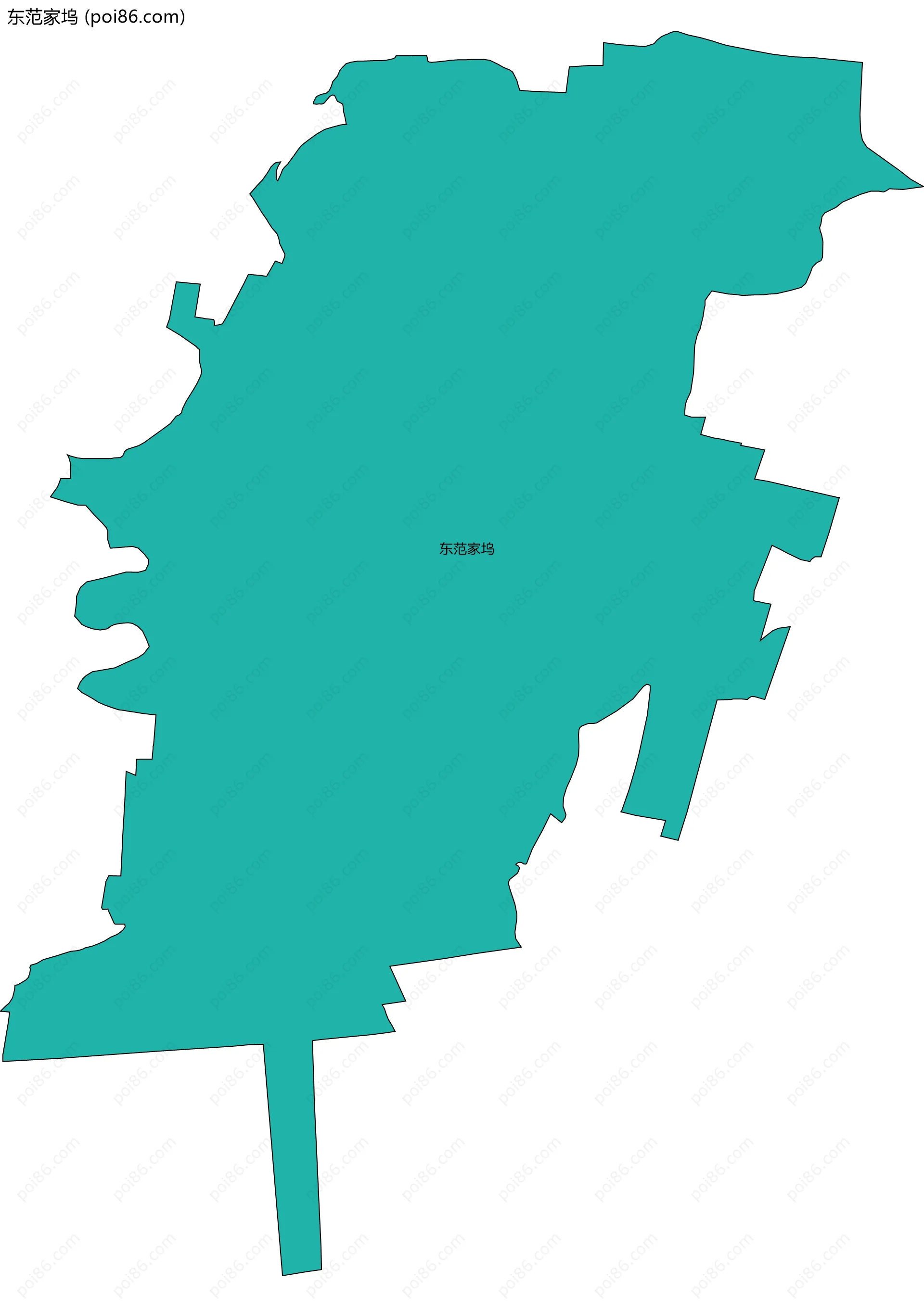 东范家坞边界地图