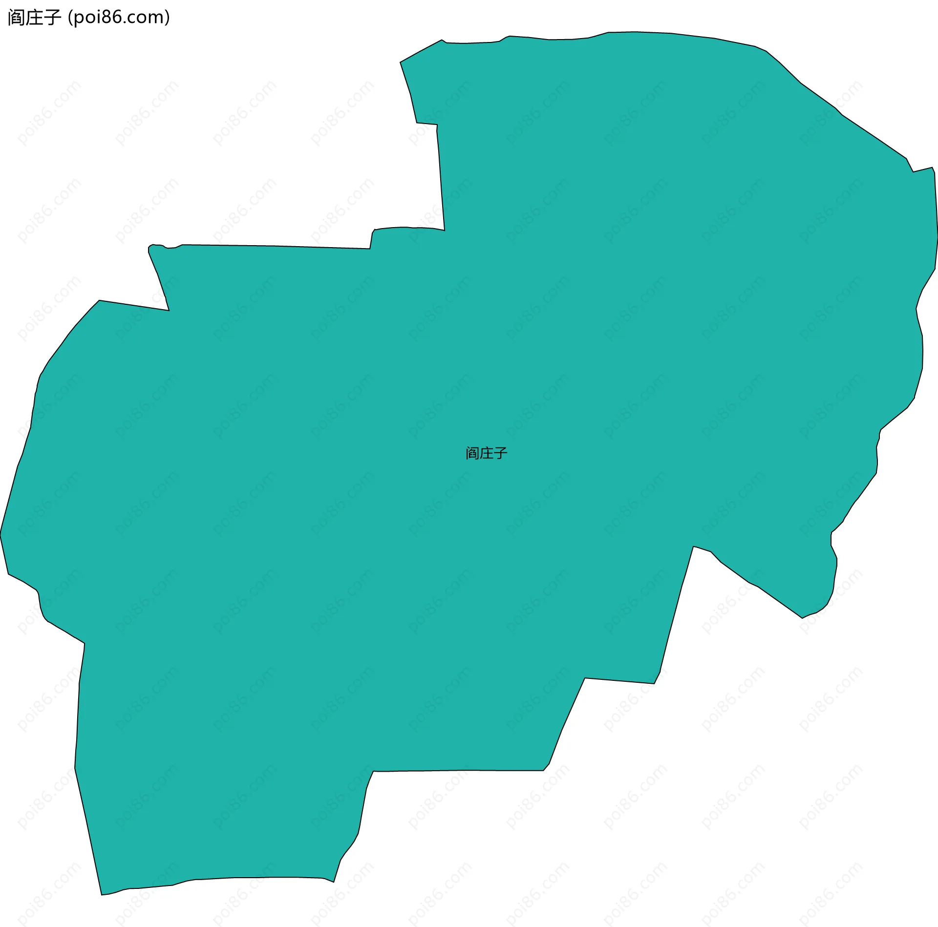 阎庄子边界地图