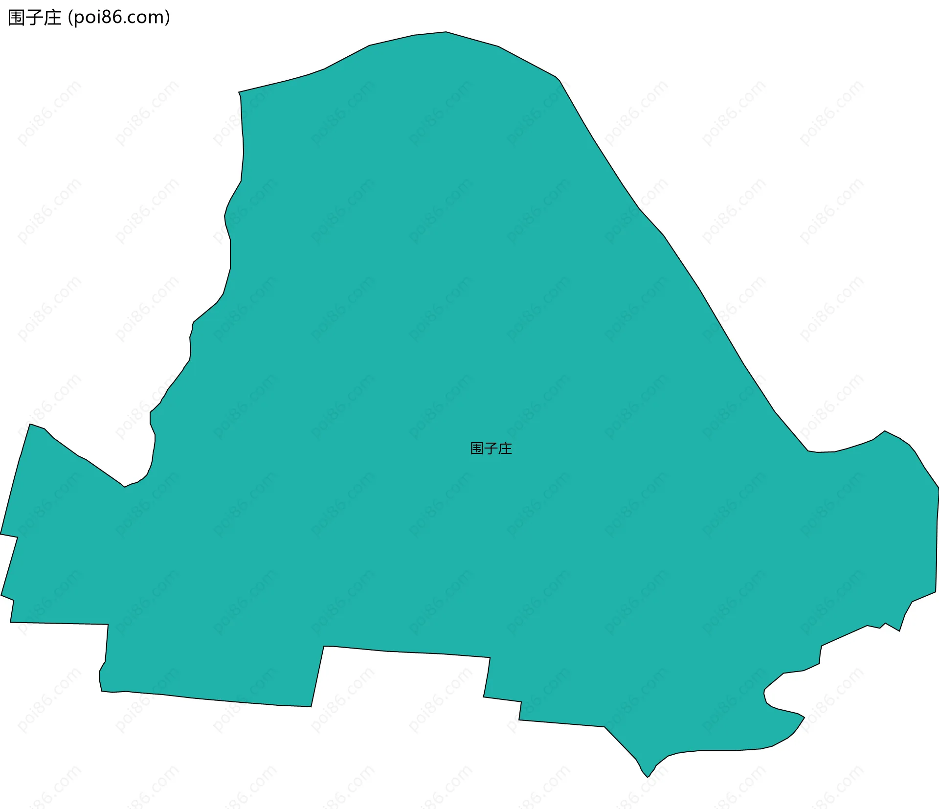 围子庄边界地图