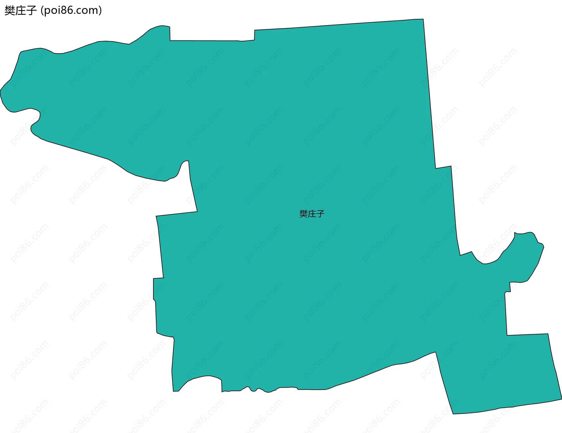 樊庄子边界地图