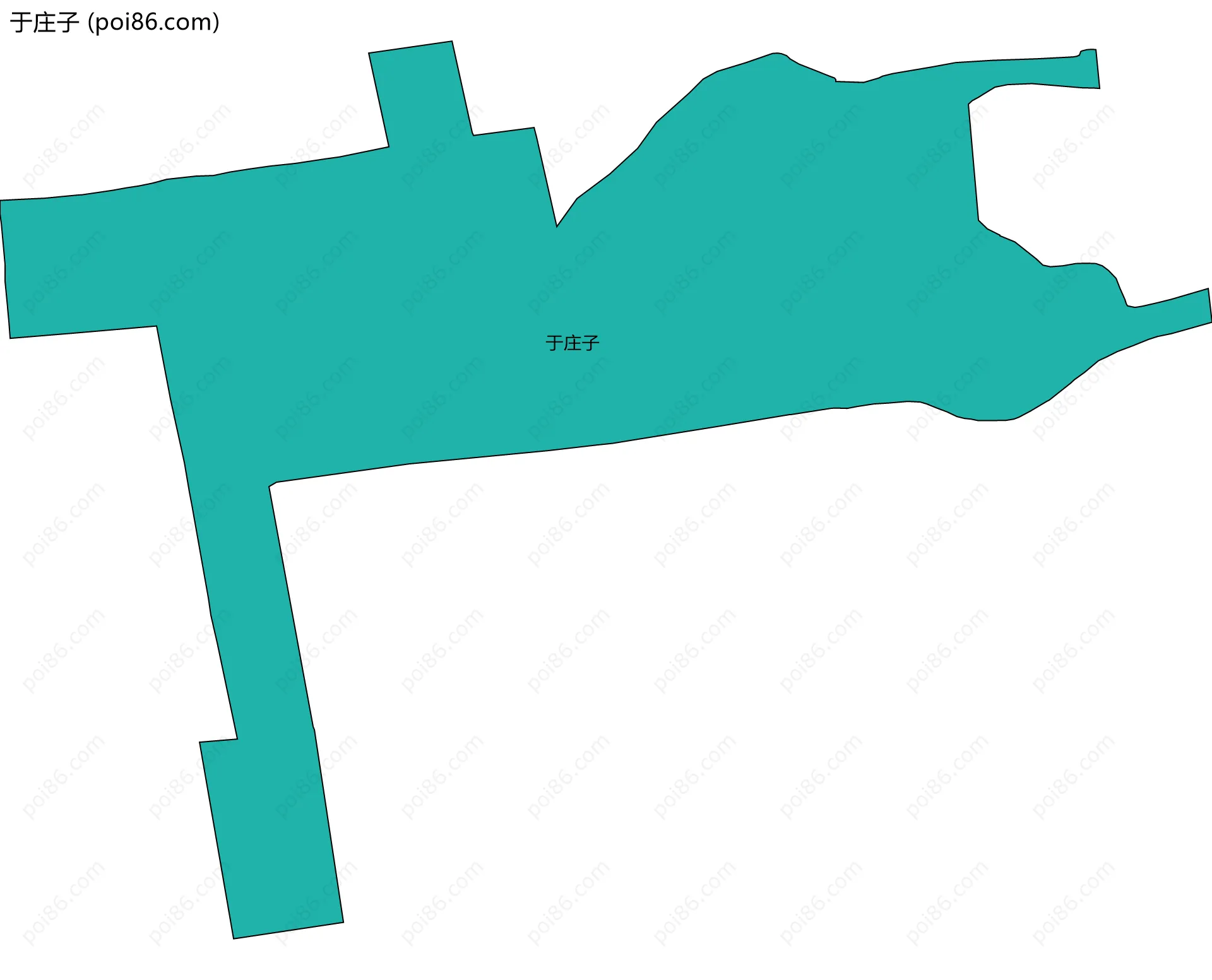 于庄子边界地图
