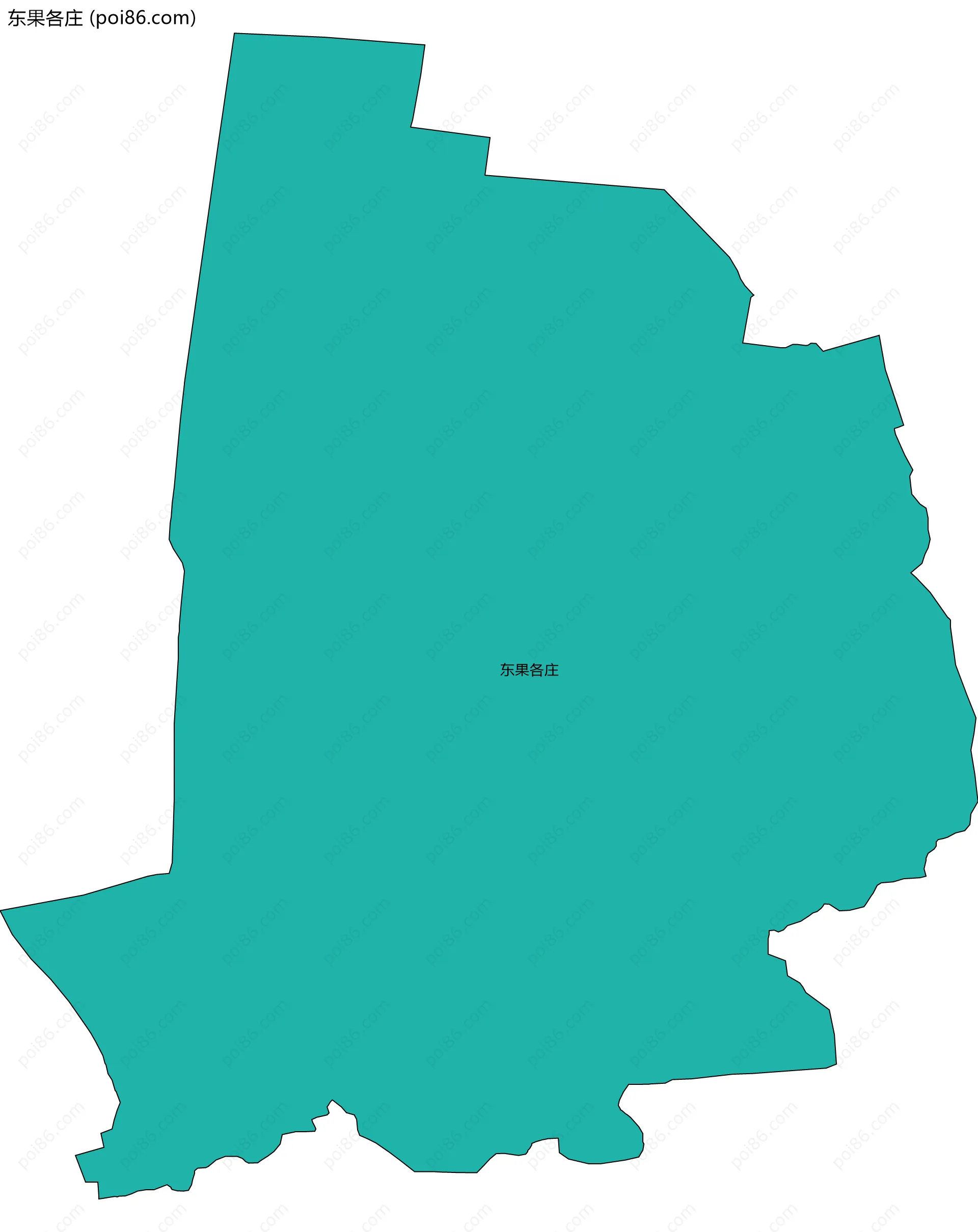东果各庄边界地图